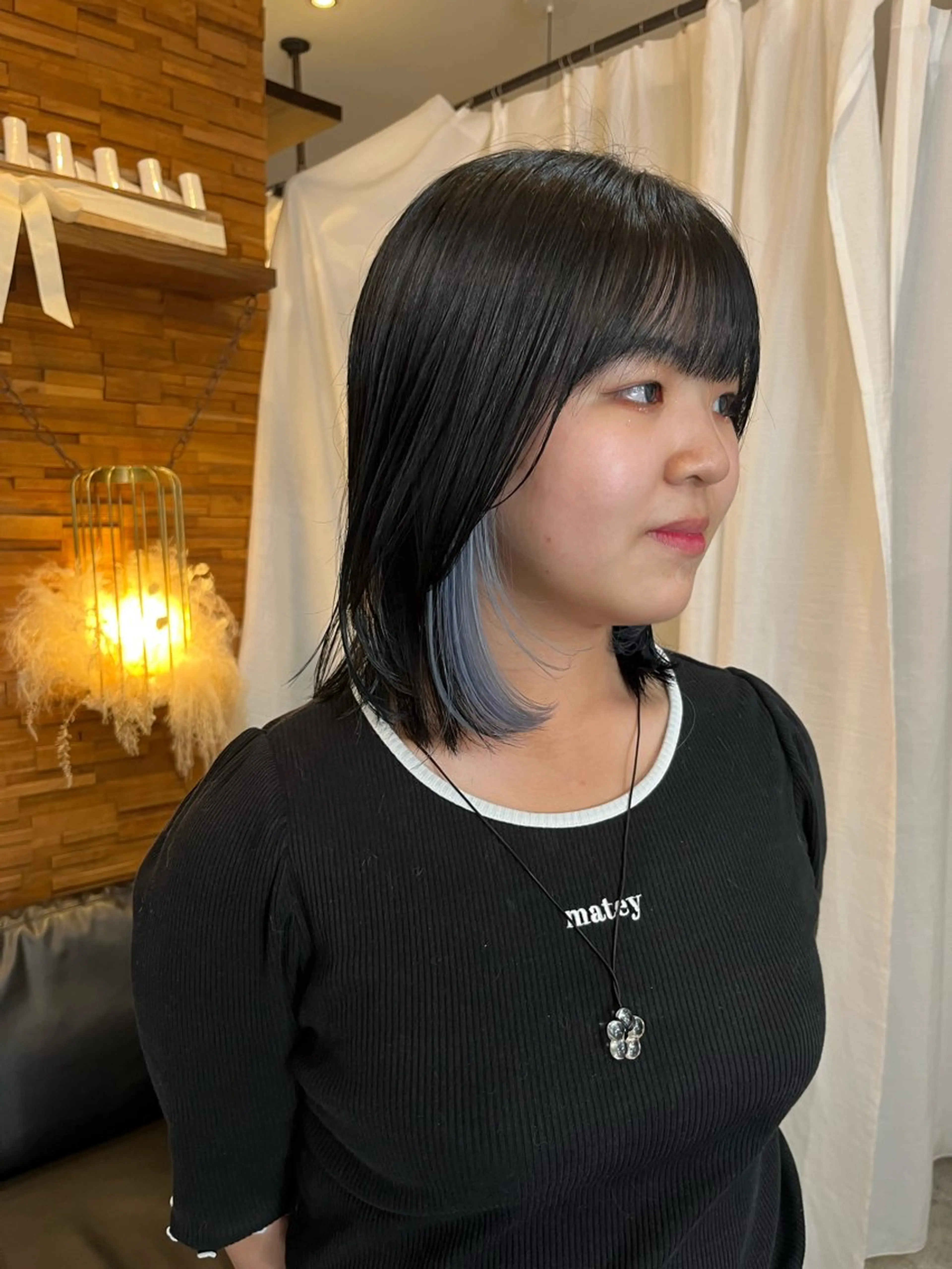 ミディアム パーマ／透明感 🍃Hidetoraのヘアスタイル