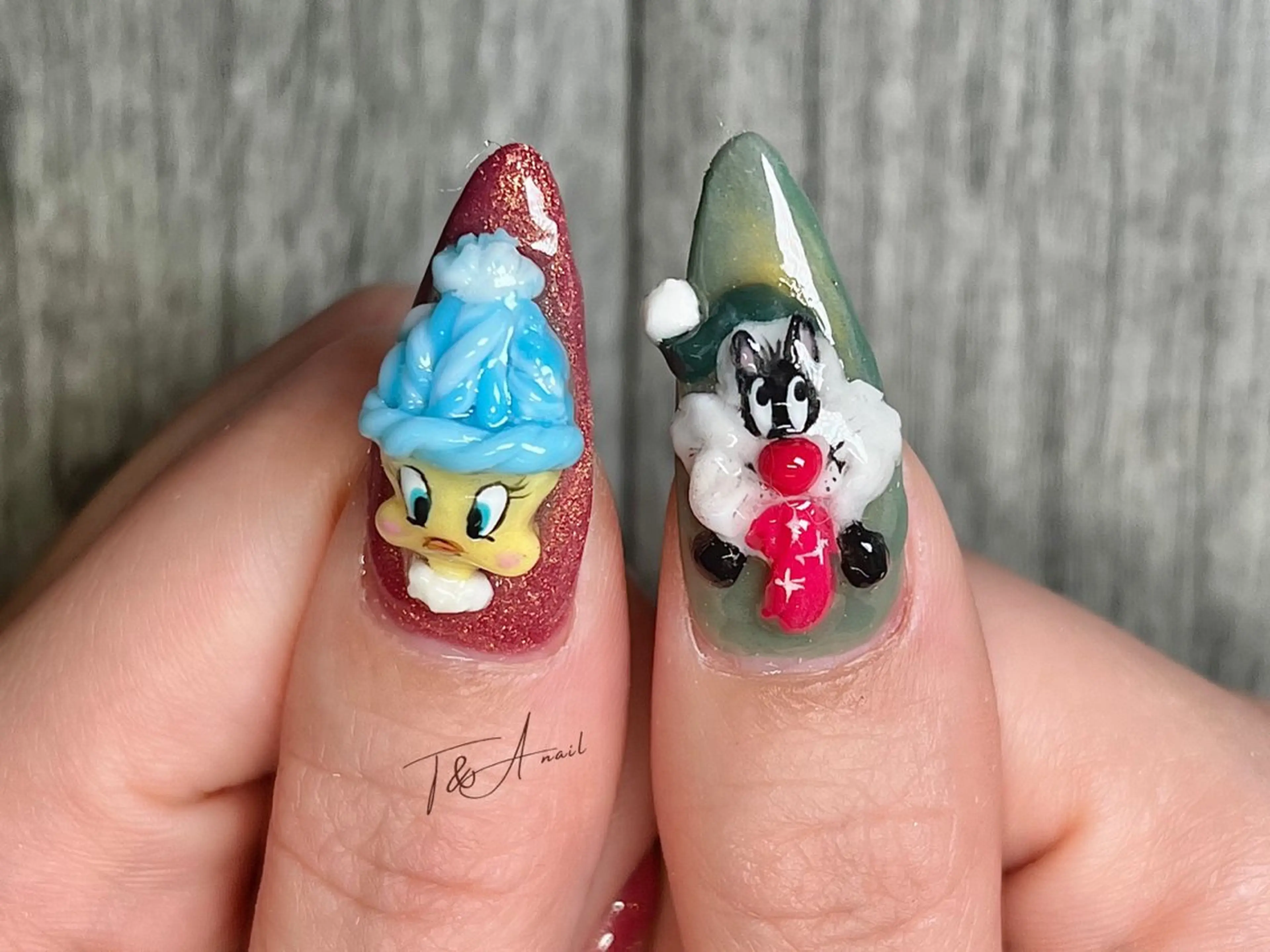 ネイル 長さ出し ジェルネイル ニュアンスネイル スカルプネイル ハンドネイル T&A nailのネイルデザイン