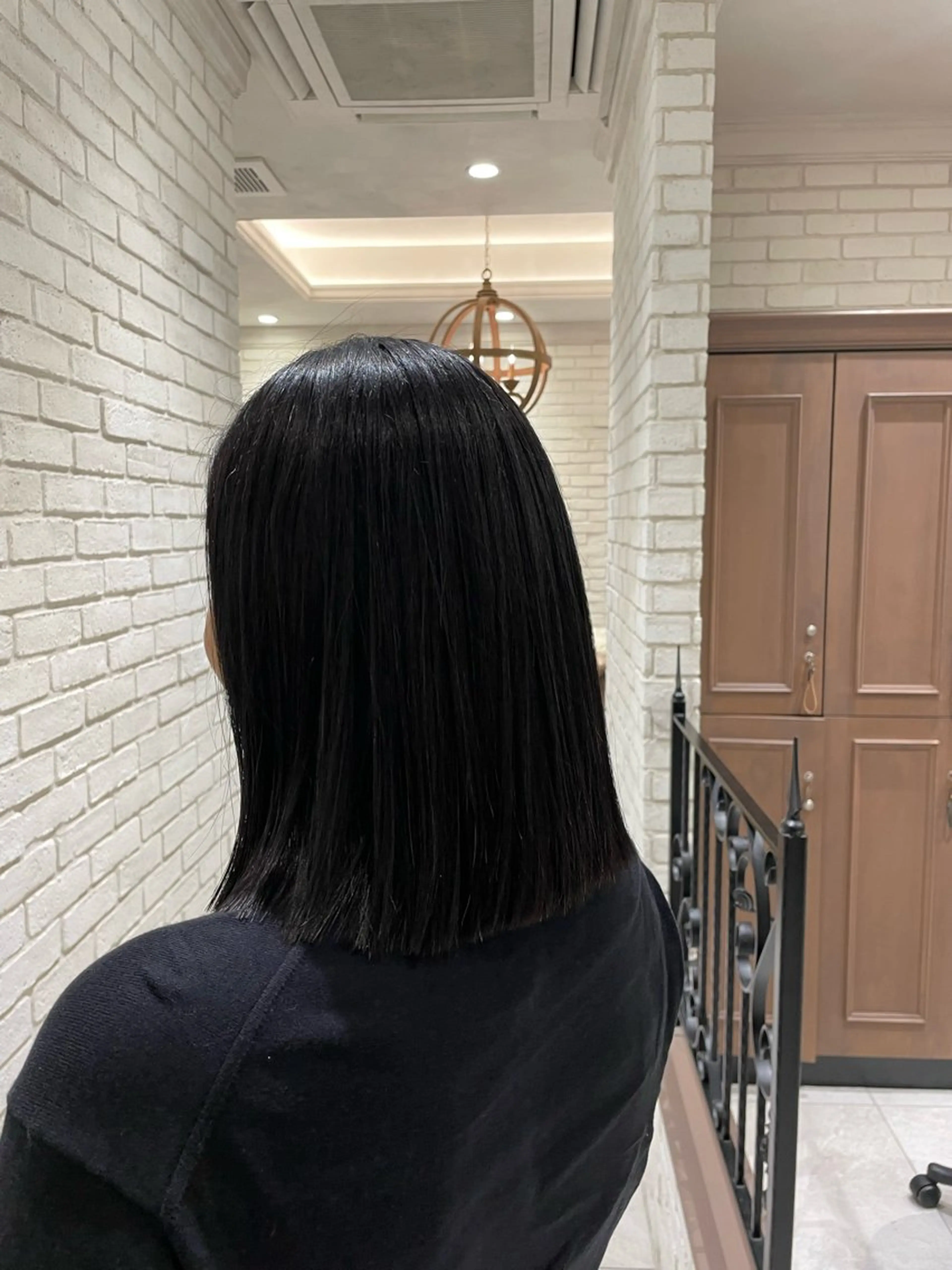 ミディアム 縮毛矯正 シモカワ マシロのヘアスタイル