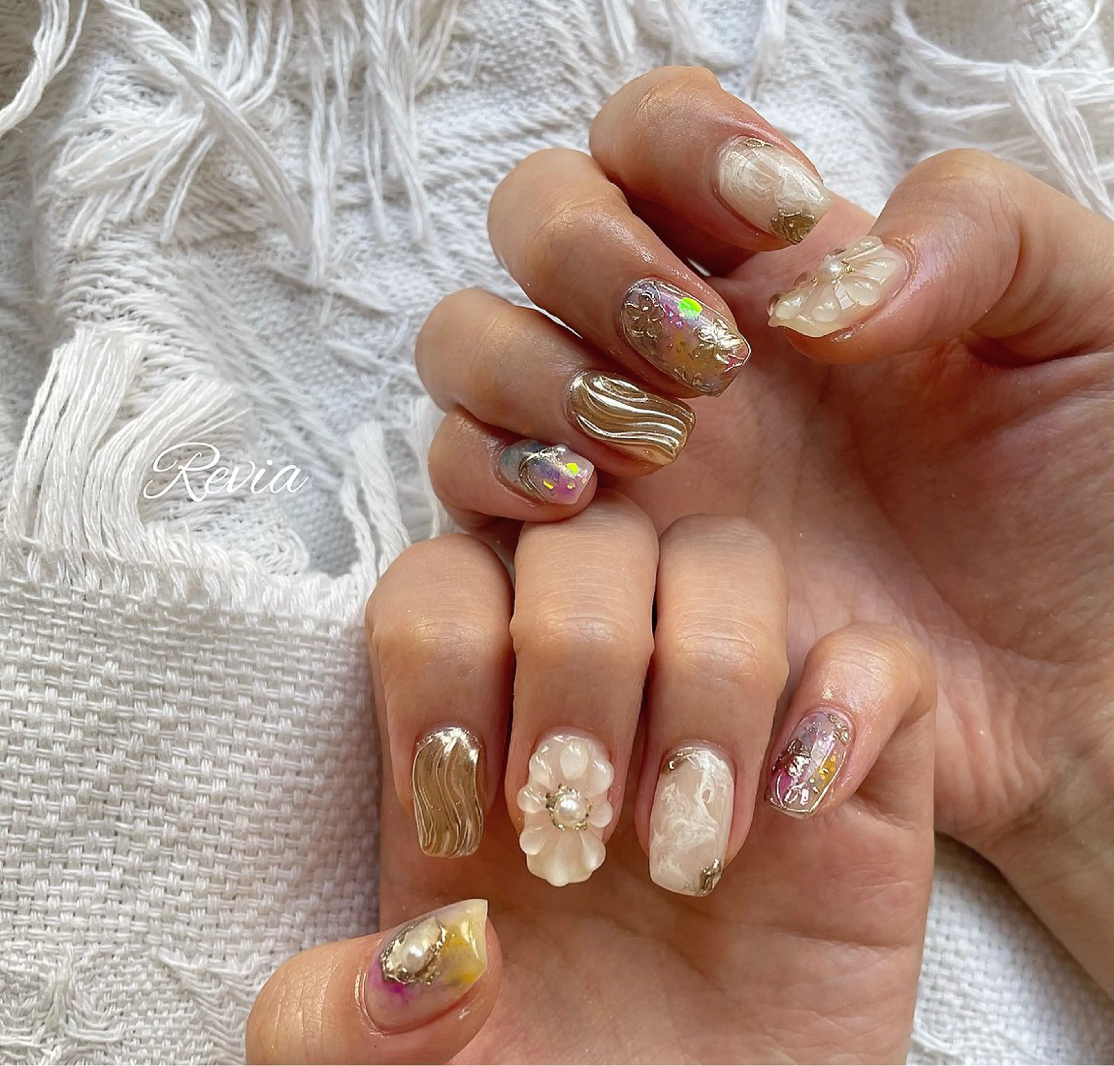 ネイル ハンドネイル revia所属・ERI Nailistのネイルデザイン