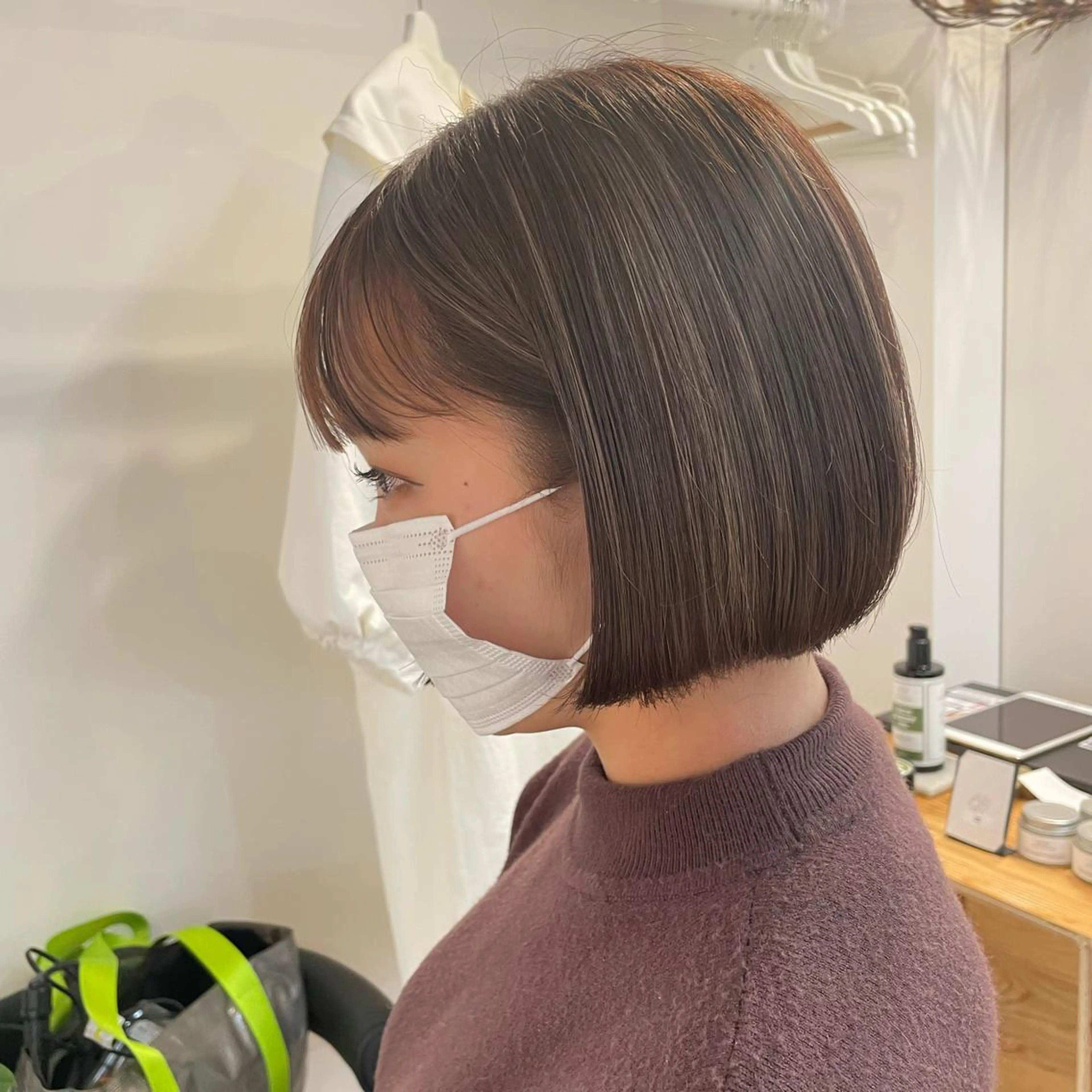 ミディアム ボブ ハイライト fit/ madokaのヘアスタイル