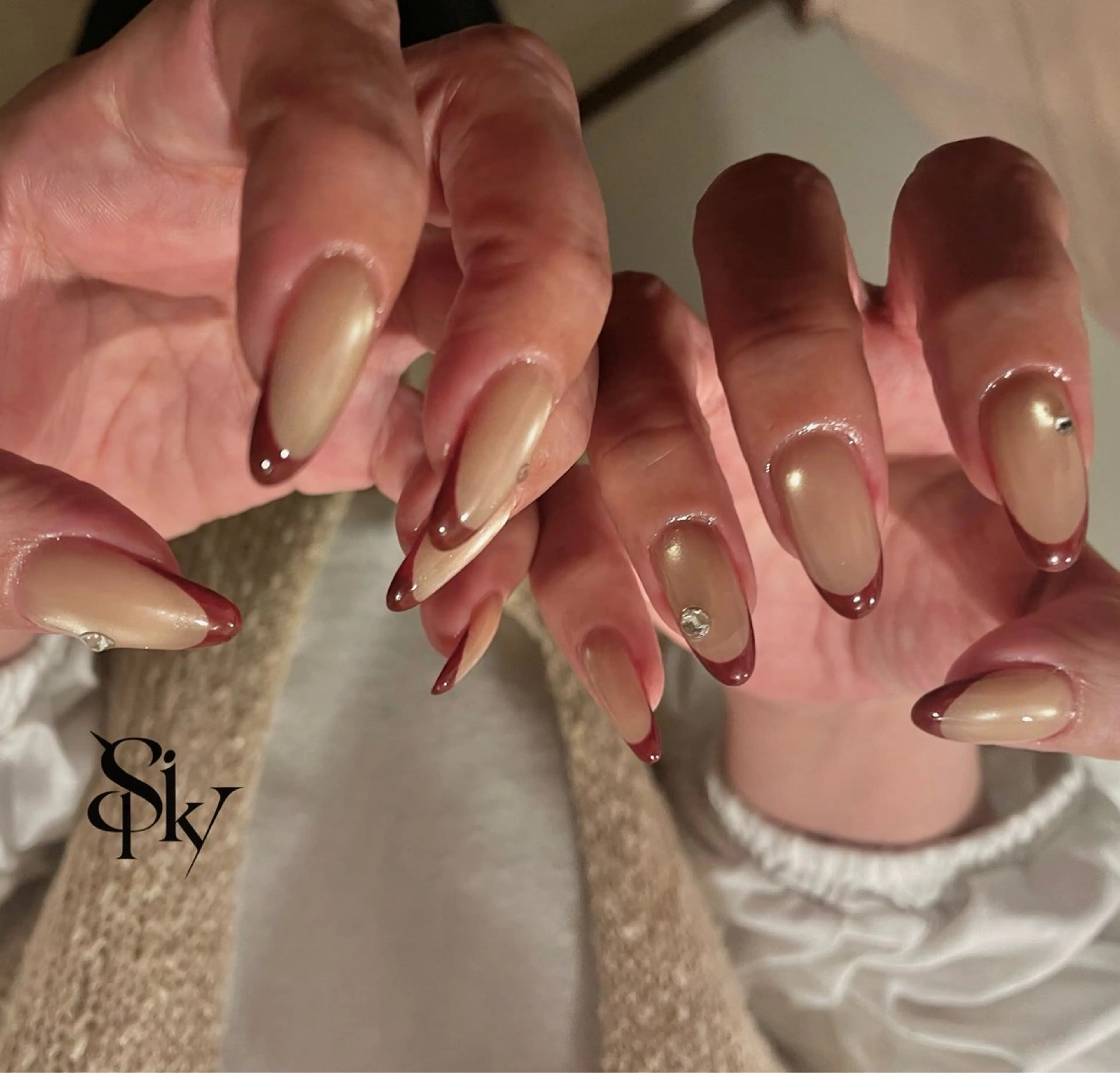 ネイル ハンドネイル Spiky とうげ ふうかのネイルデザイン