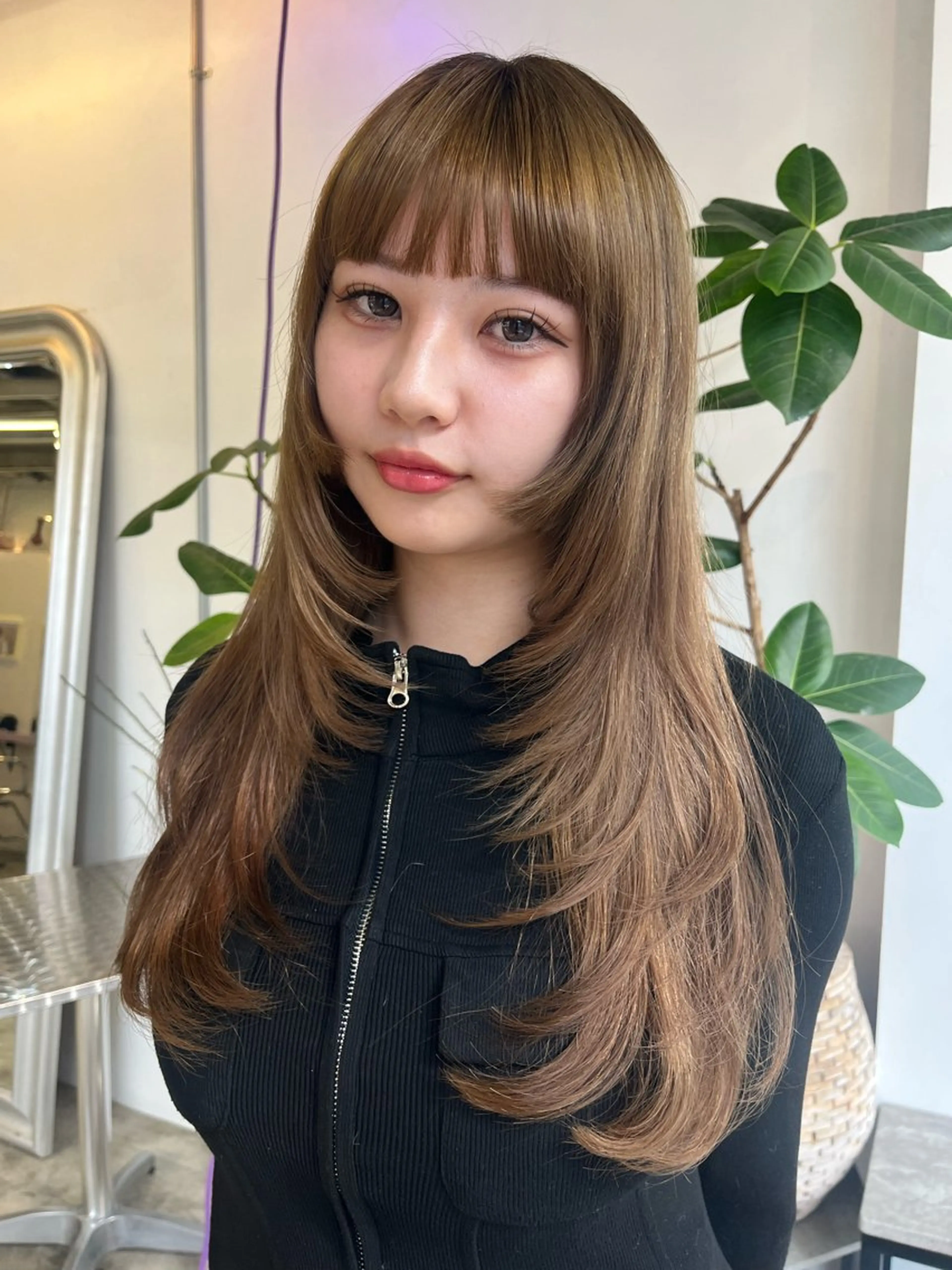 カラー ヘアカラー トリートメント ヘッドスパ ness 一花のヘアスタイル