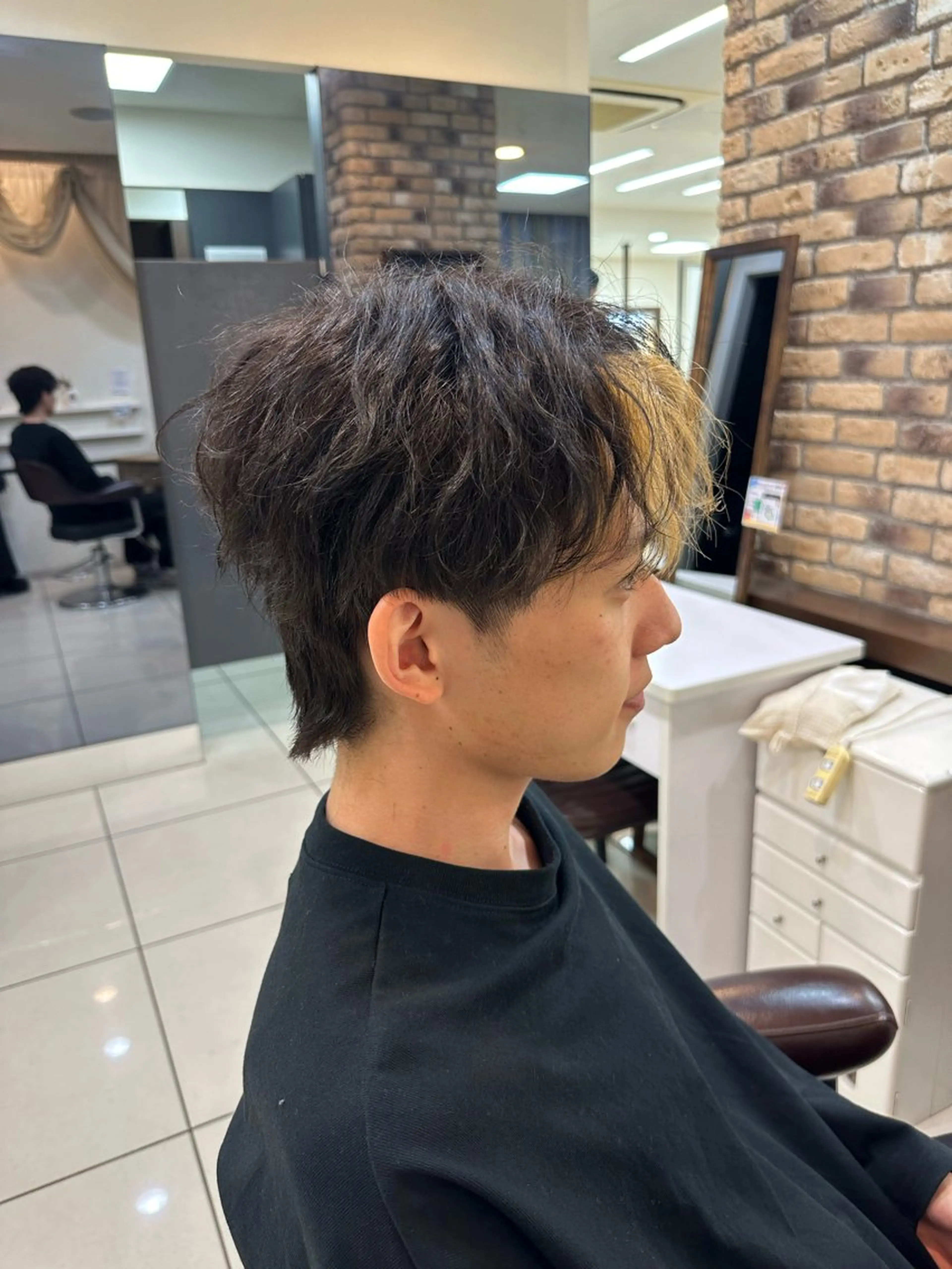 メンズ カット メンズ特化 センターパート特化のヘアスタイル