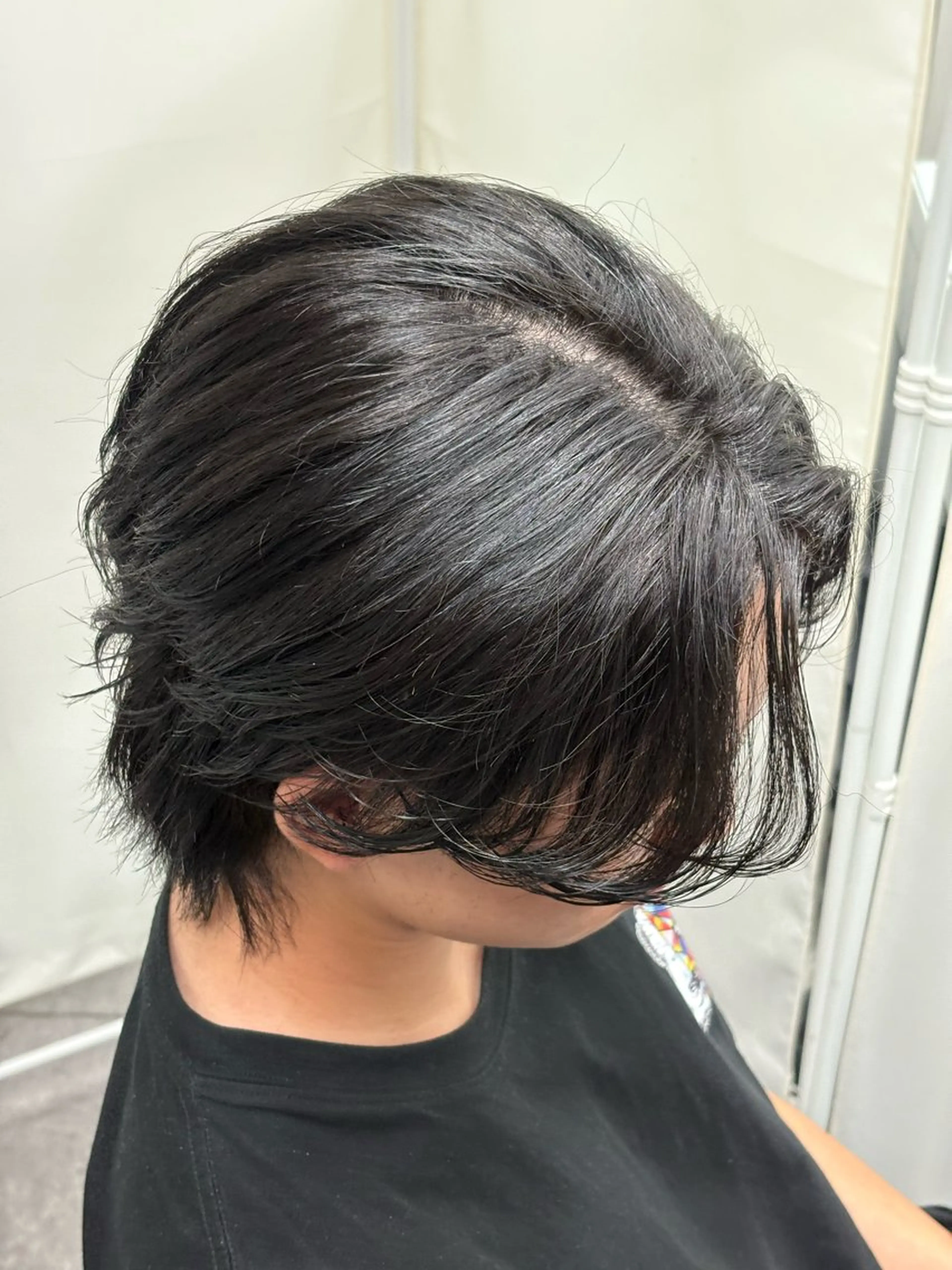 ミディアム カラー パーマ メンズ トリートメント メンズパーマ特化 🔥韓国ヘア職人🔥のヘアスタイル