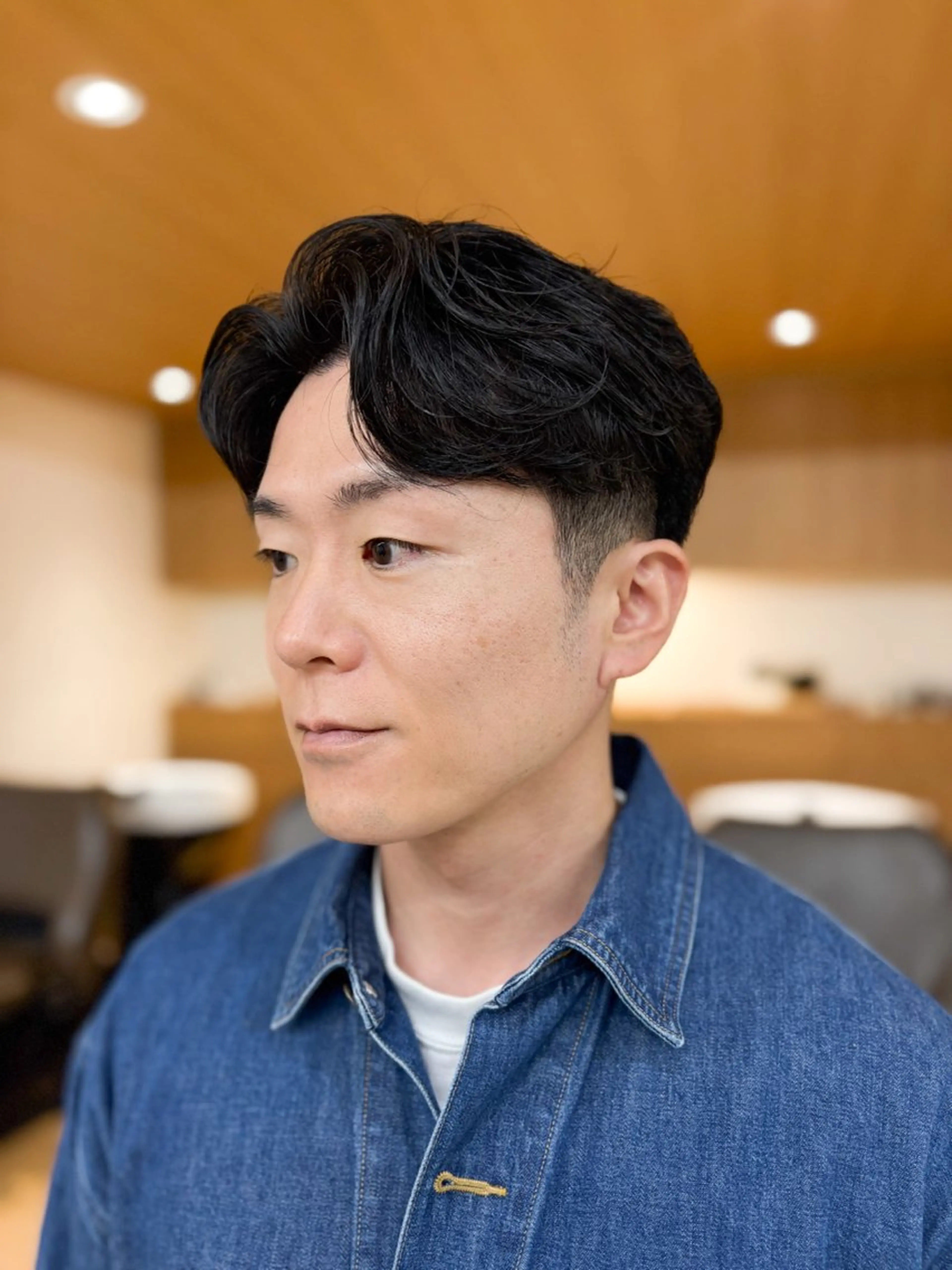 パーマ メンズ ビジネス 縮毛矯正 カット 縮毛矯正 【メンズ縮毛矯正】 FILMS  軍司のヘアスタイル