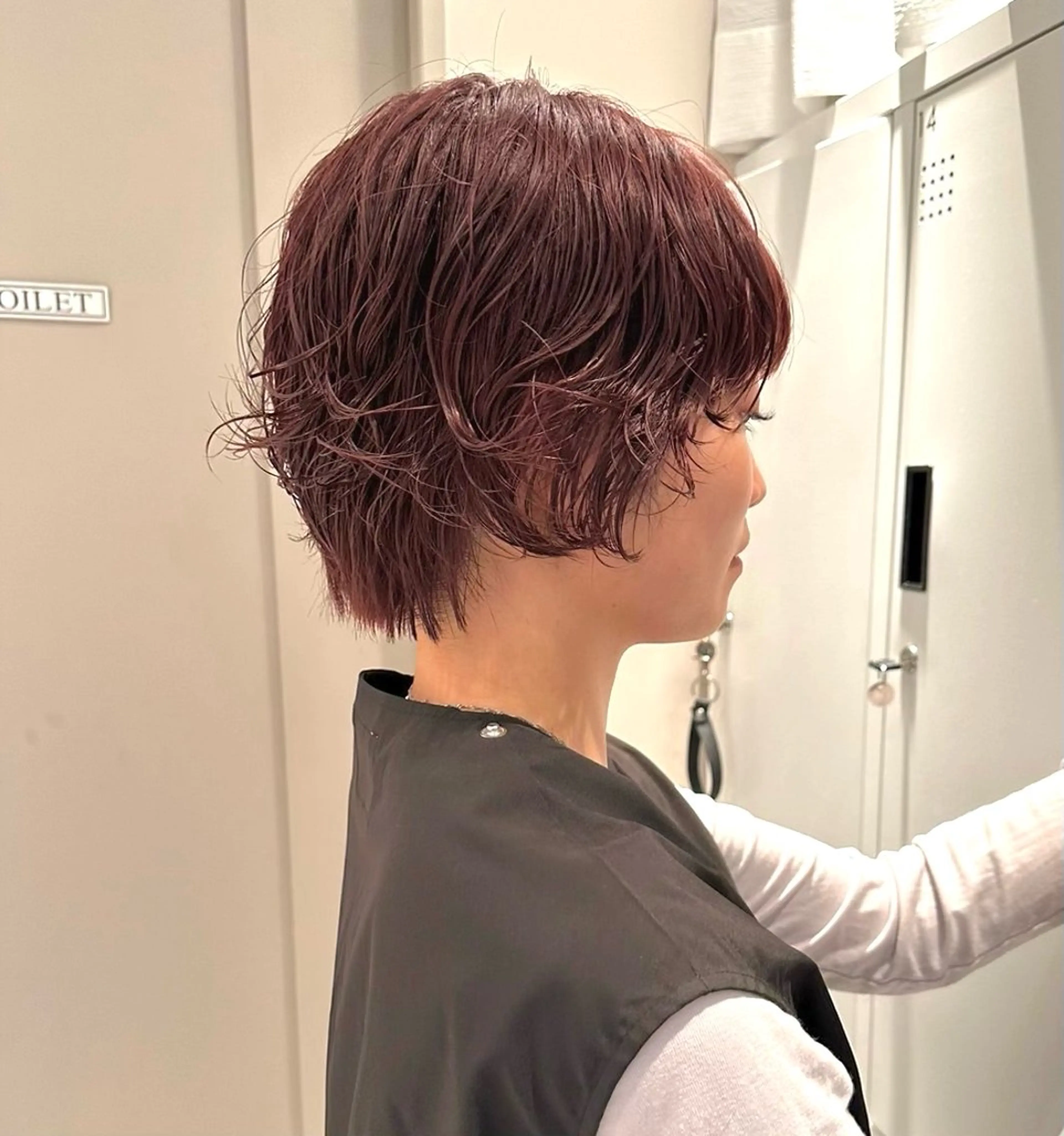 ショート パーマ ヘアアレンジ ショートヘア ショート✂️ 無料カット🔥すかいのヘアスタイル