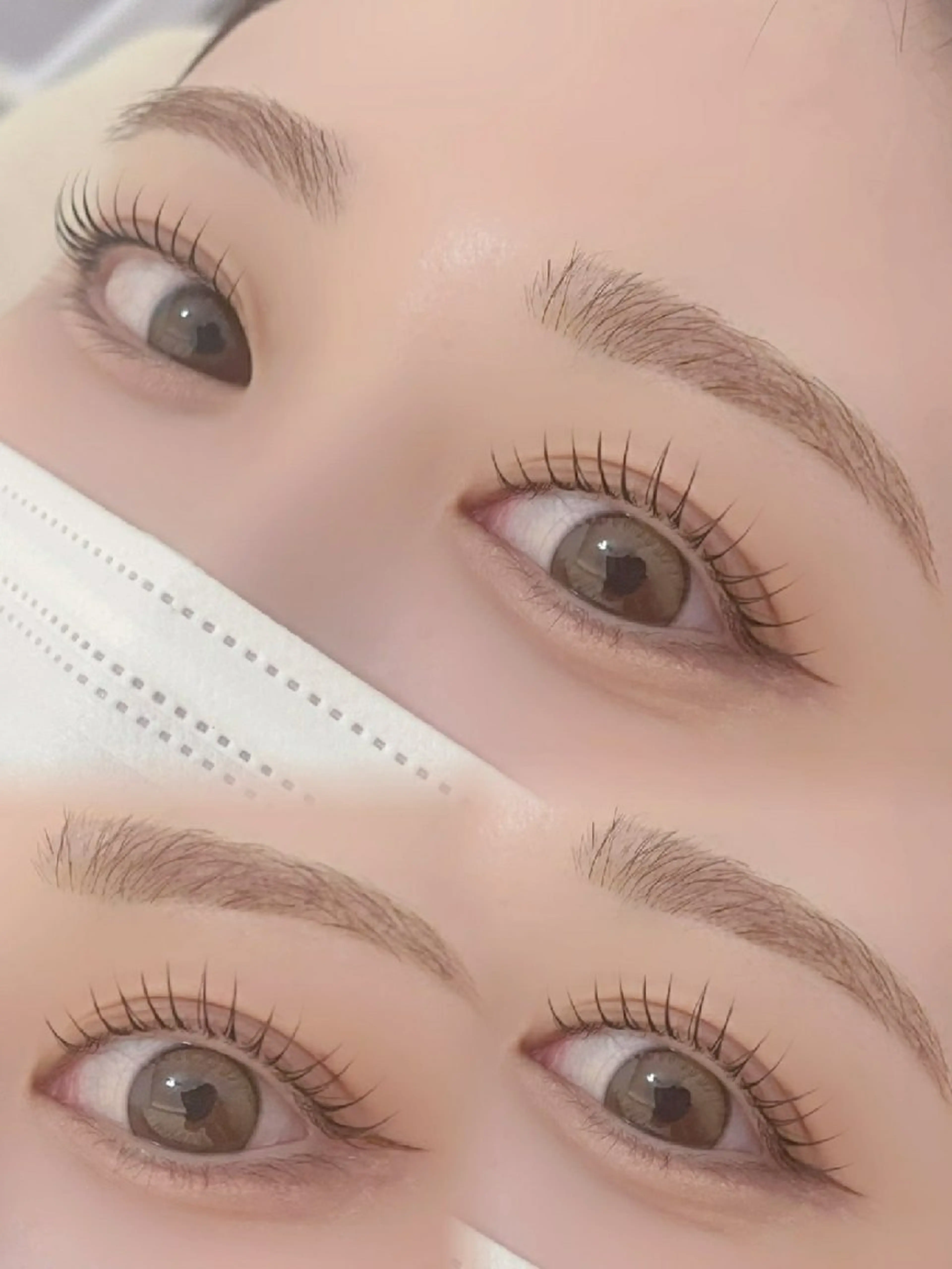 **マツパ+美眉毛**【メイク時短】パリジェンヌ+美眉毛wax(眉カット/間引き/眉メイク付き)の写真