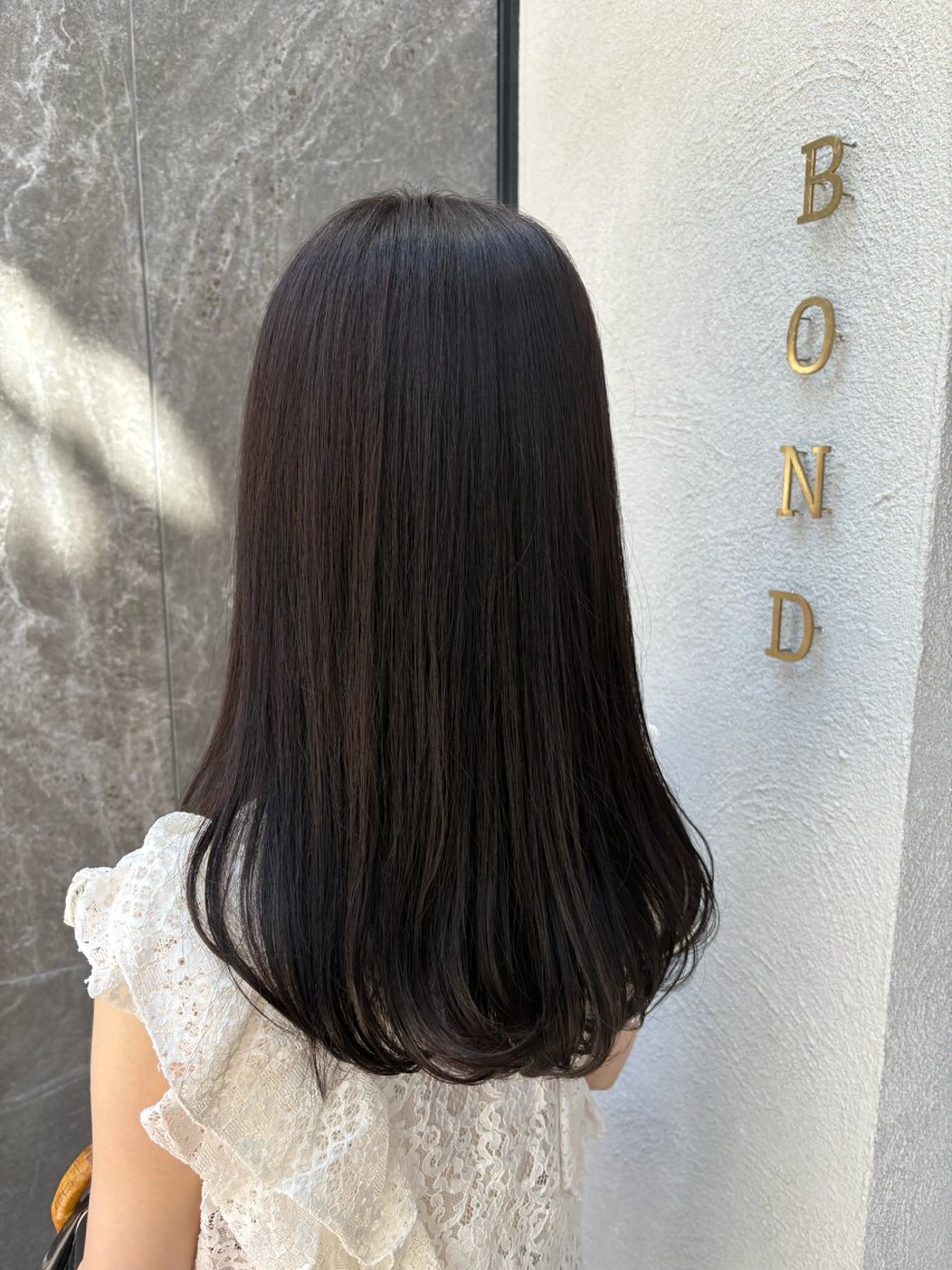 ロング カラー ブラウンカラー マロンブラウン ヘアカラー 中田 汐梨のヘアスタイル