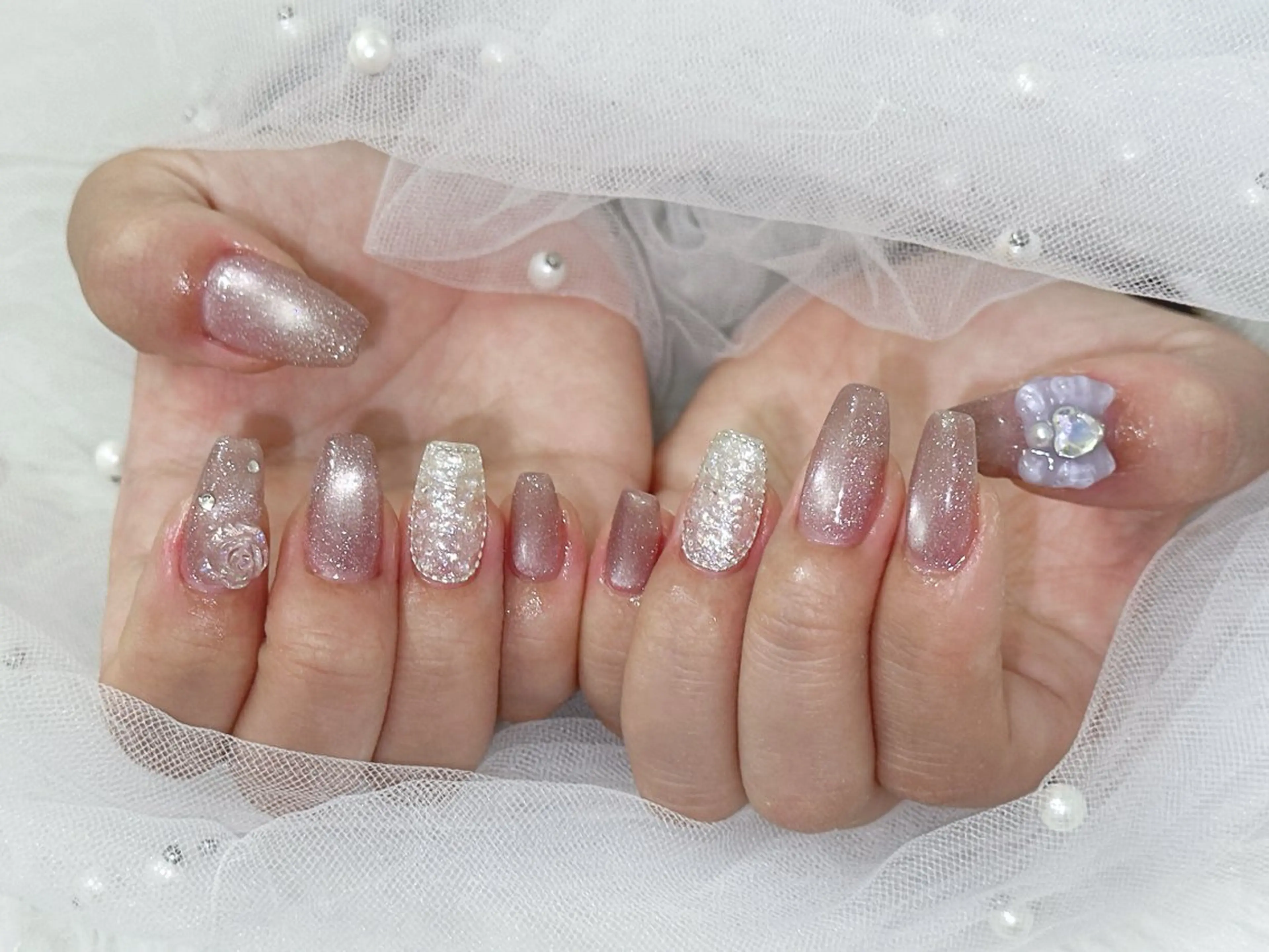 ネイル 【Eclat ｴｸﾗ】nail＆beauty所属・Eclat〔ｴｸﾗ〕 MOEKA𝜗𝜚*のネイルデザイン