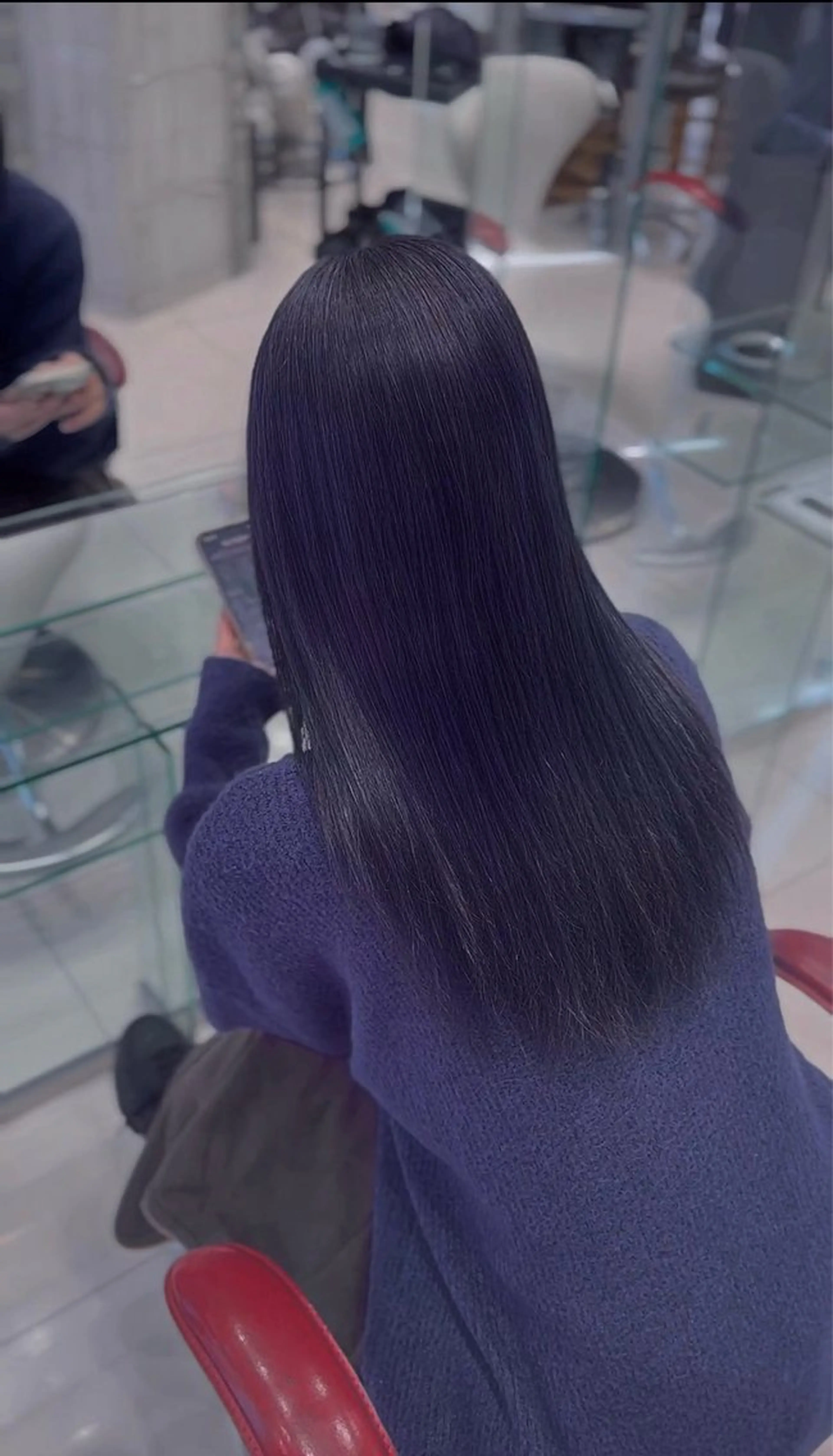 カラー バイオレットカラー ヘアカラー 三沢 悠心のヘアスタイル