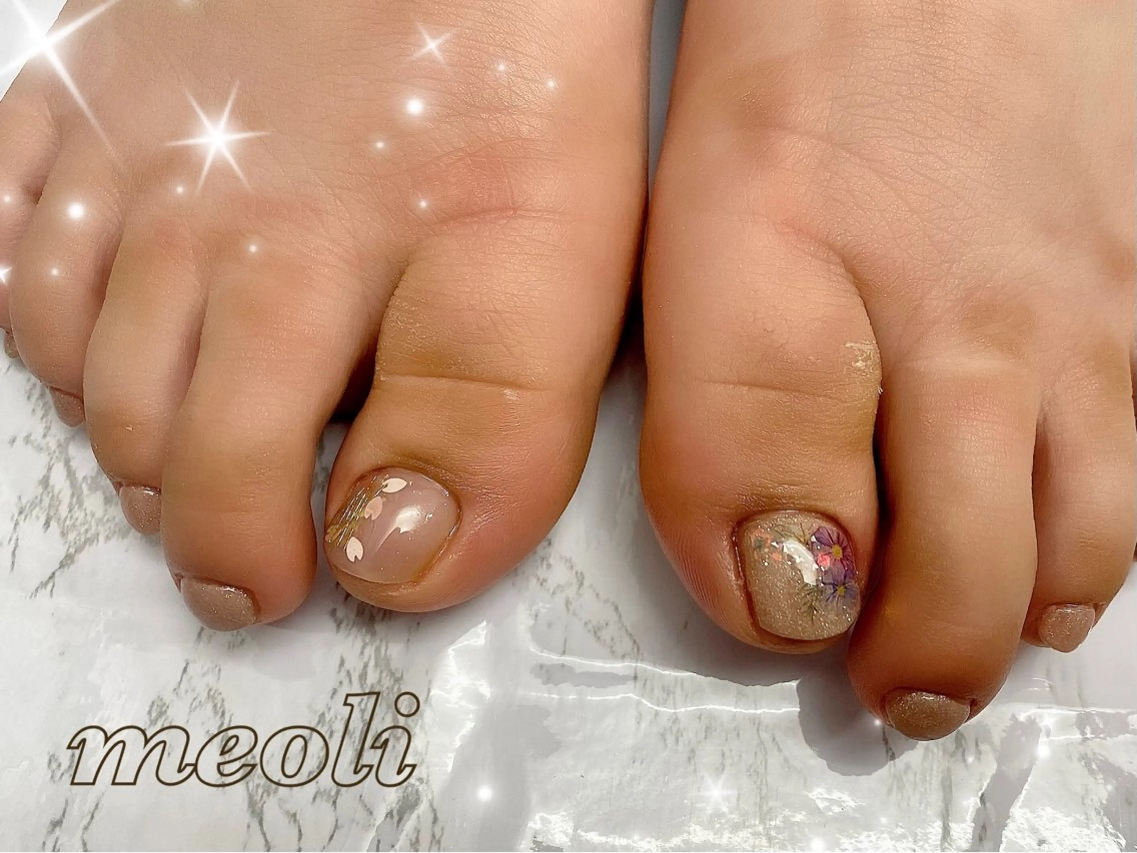 ネイル フットネイル nail salon meoli メグのネイルデザイン