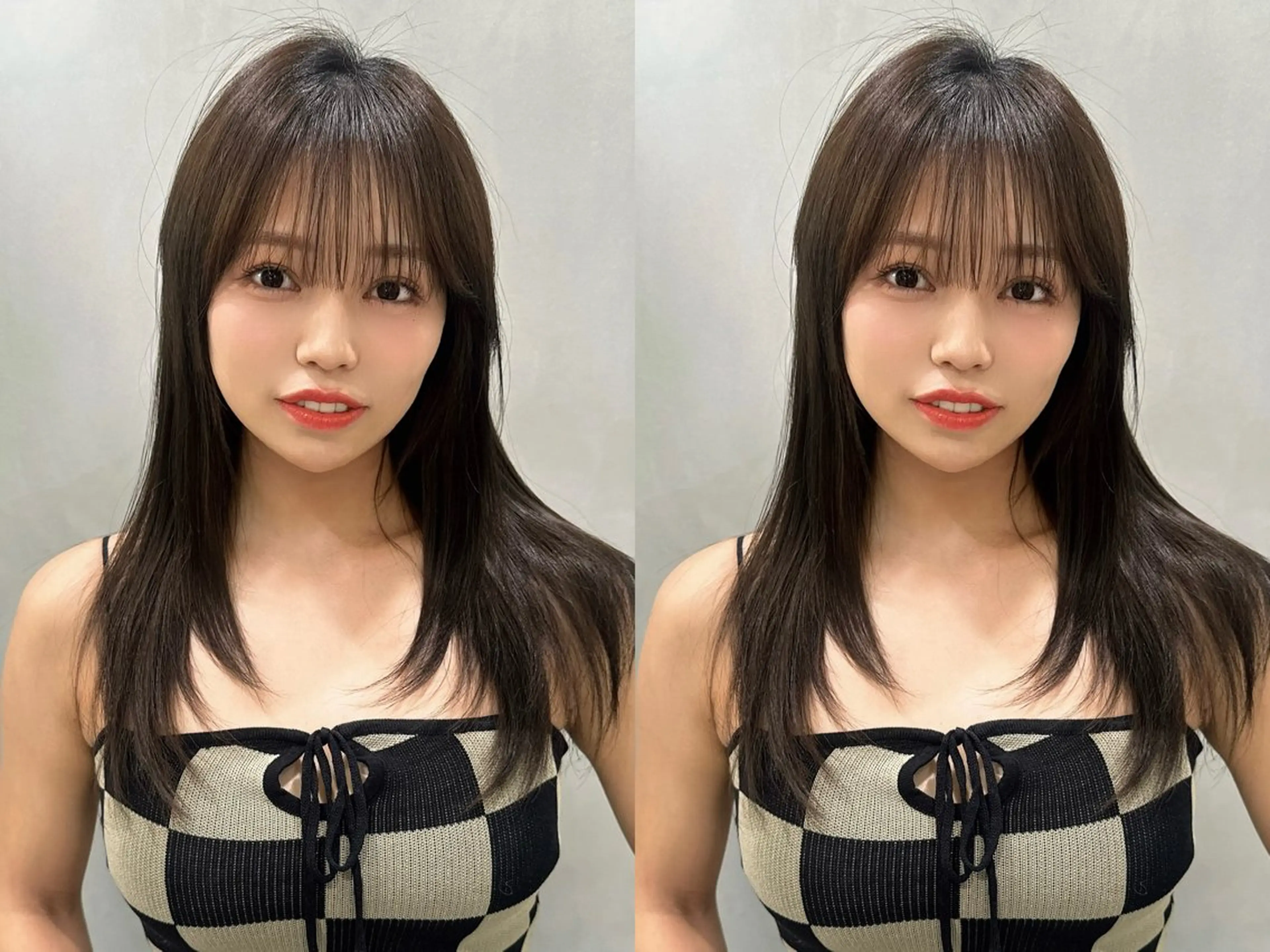 ロング カット ヘアカラー MASHU韓国ヘア/ レイヤー/透明感カラのヘアスタイル