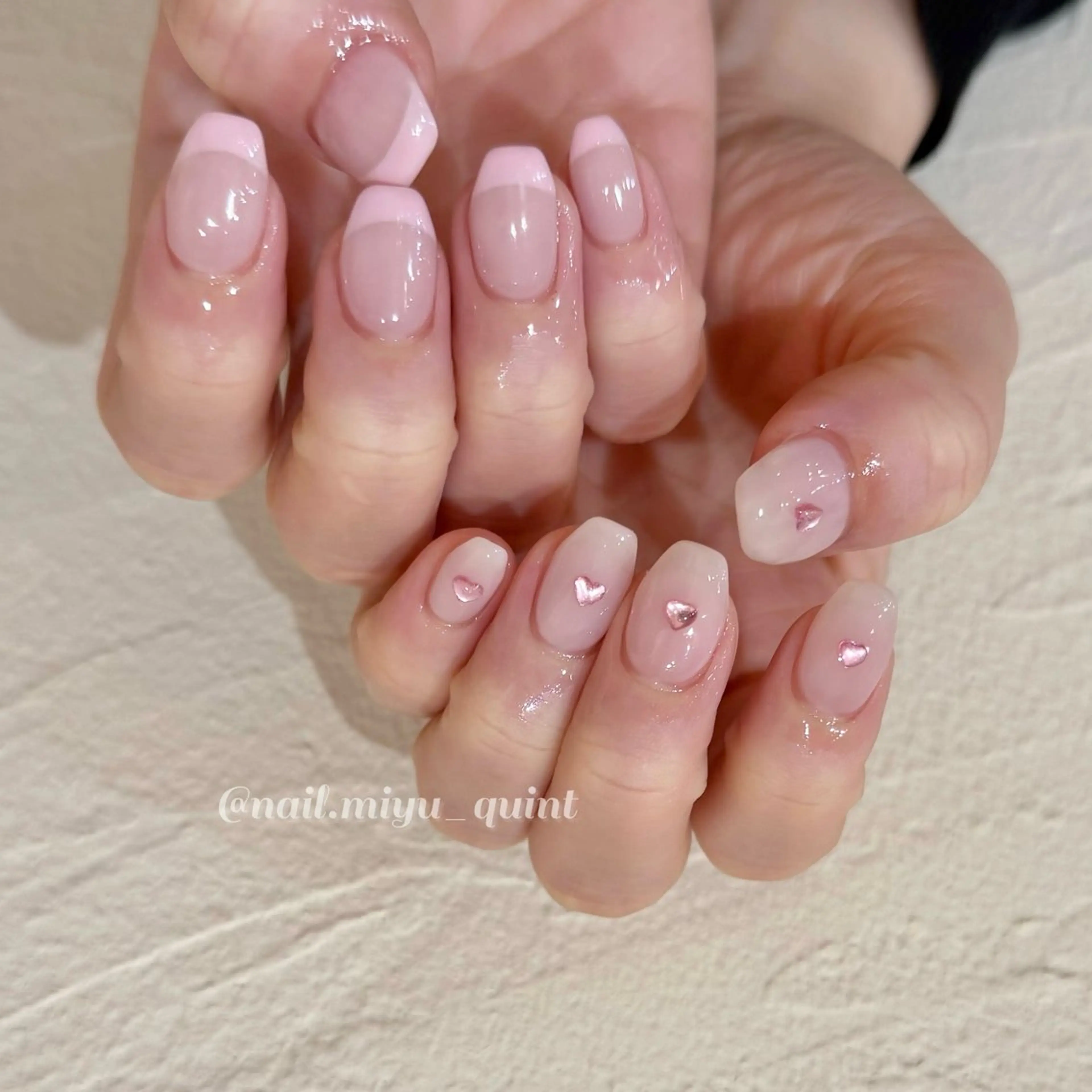 ネイル 𝕄𝕚𝕪𝕦🤍 自由が丘⌇パラジェルのネイルデザイン