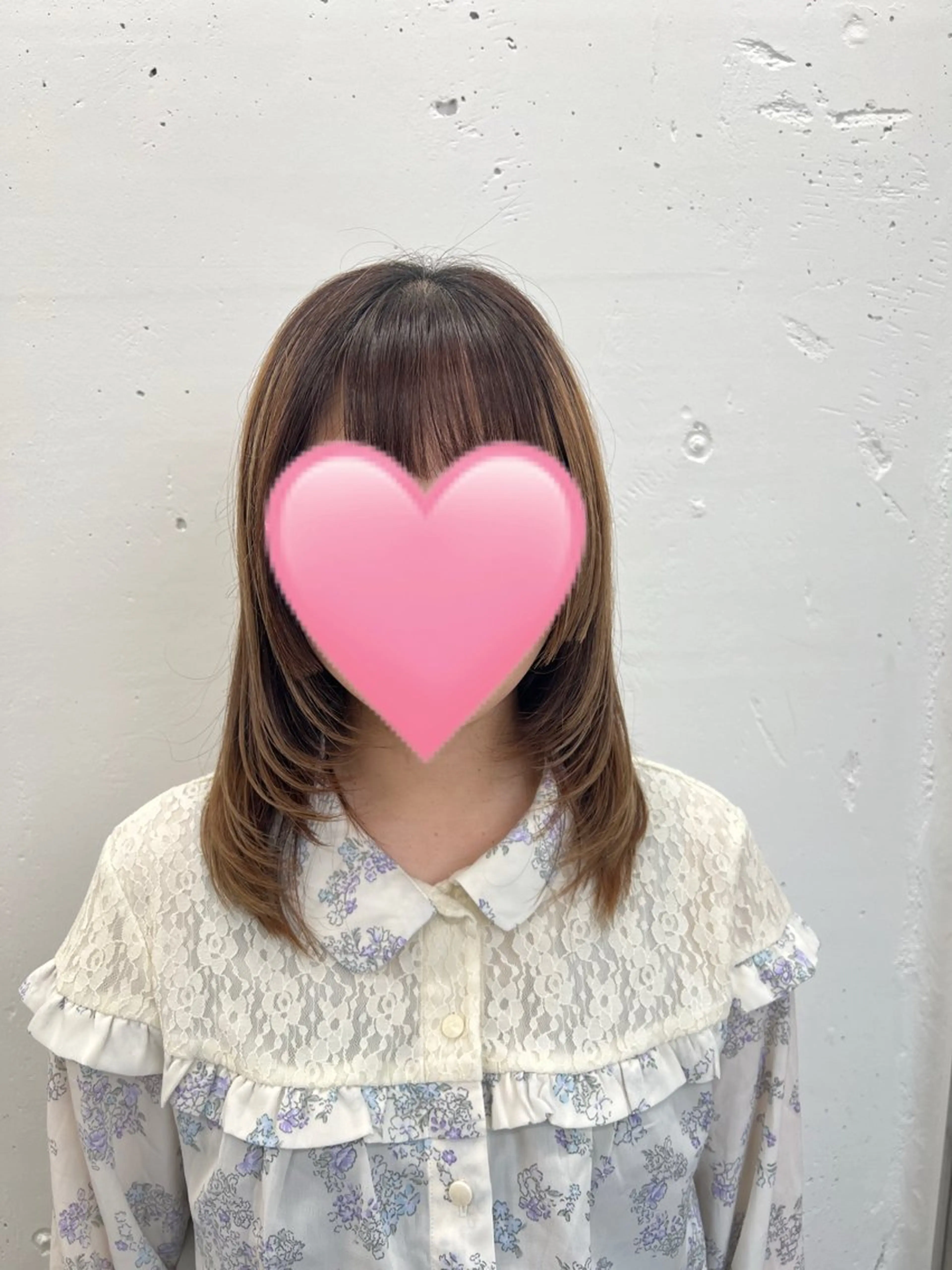 ミディアム 姫カット レイヤーカット 小顔カット カット あすか JILLSTUDIOのヘアスタイル