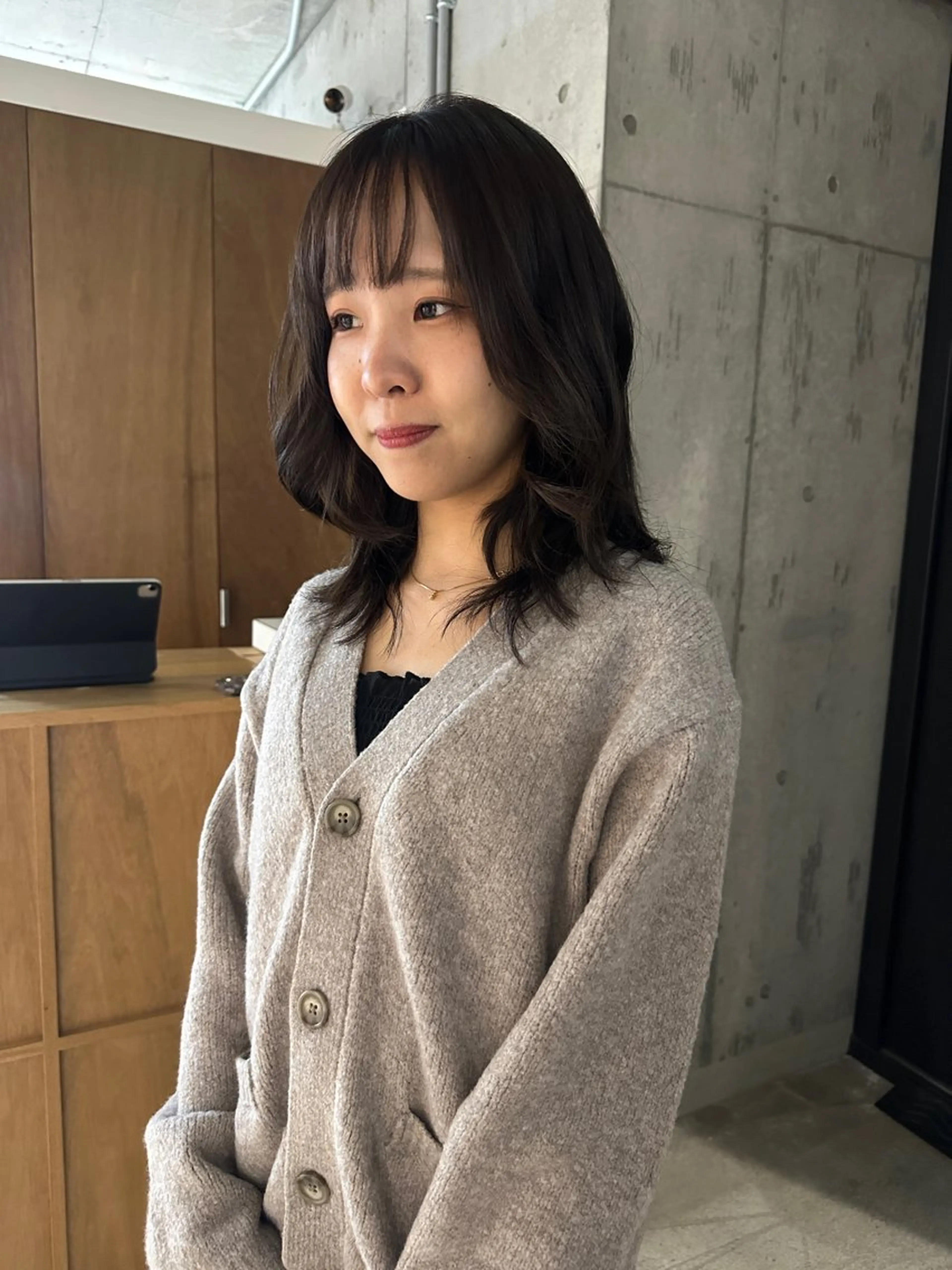 ミディアム ヘアカラー トリートメント 中里　凜 /自由が丘のヘアスタイル