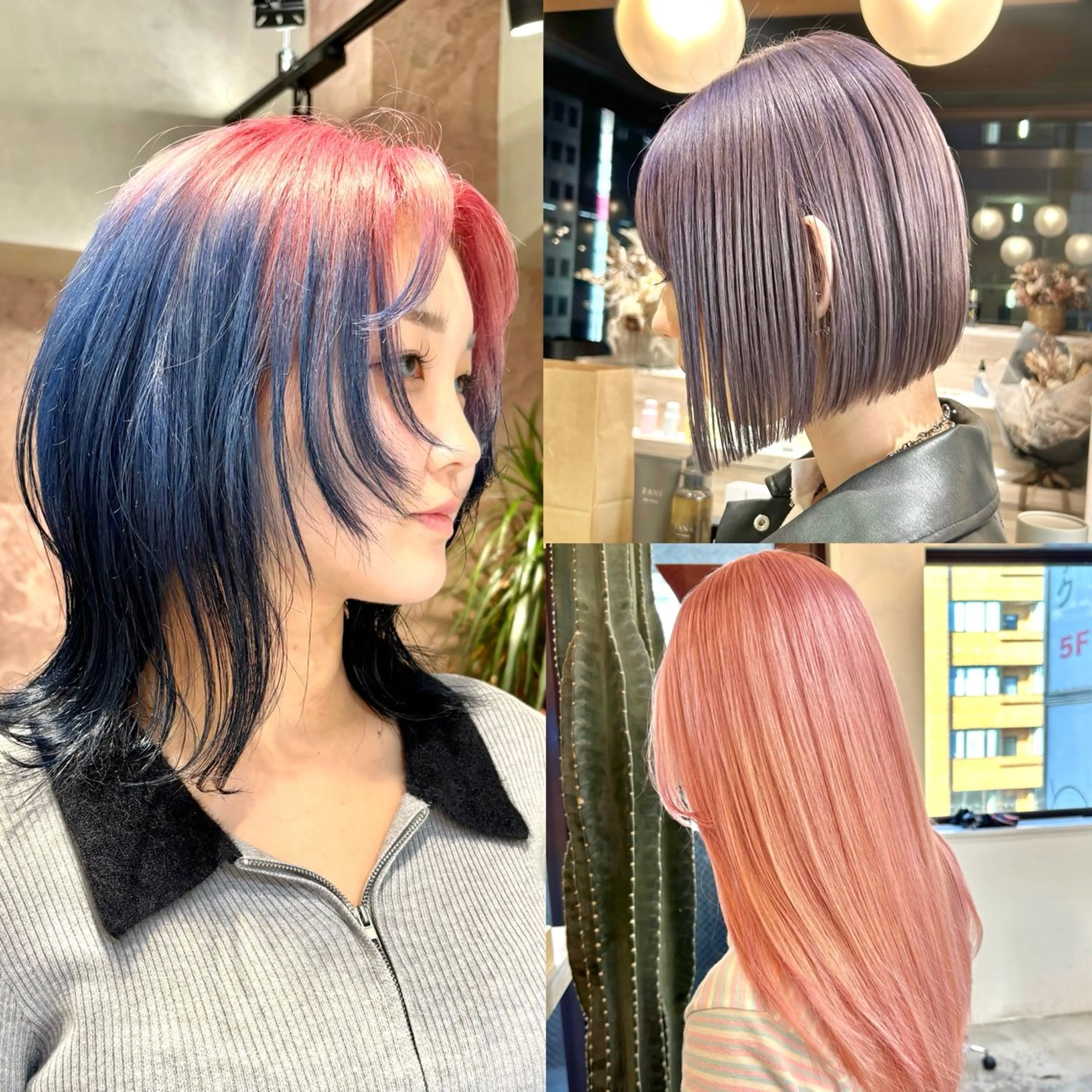 ミディアム カット ヘアカラー トリートメント 🩵縮毛矯正/ブリー チ/髪質改善/いつかのヘアスタイル