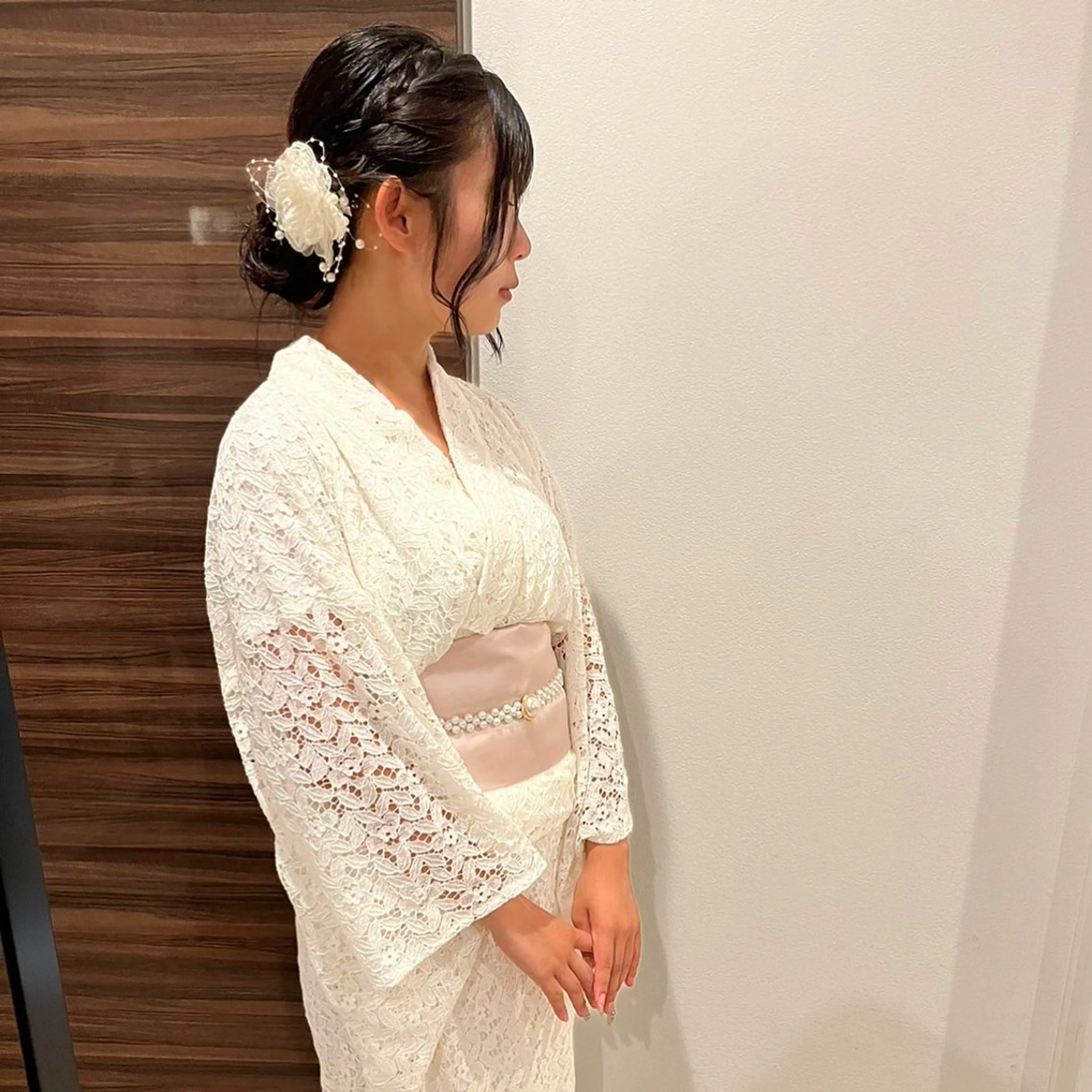 セミロング ヘアアレンジ 着付け KANA カナのマツエク・マツパデザイン