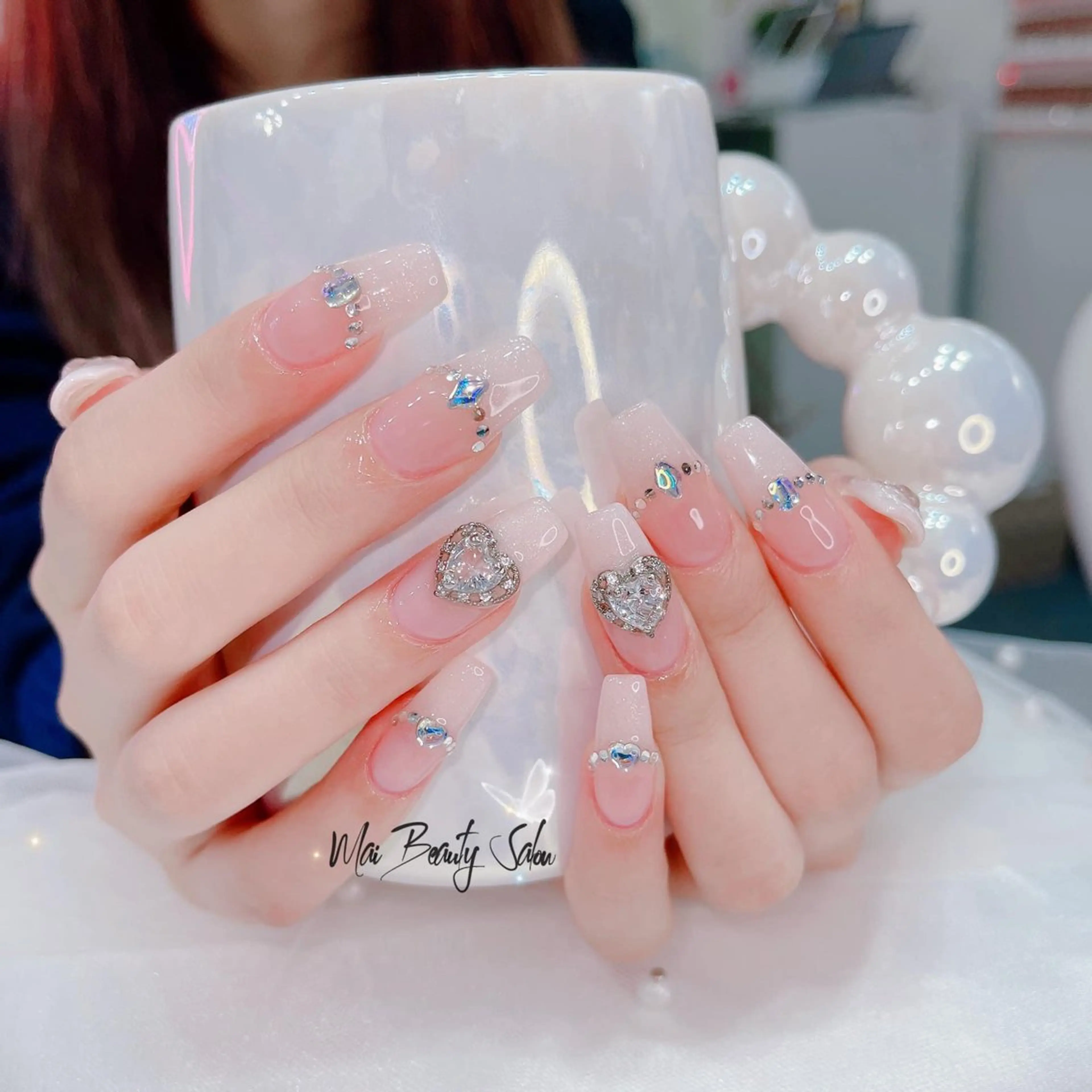 ネイル チークネイル ジェルネイル 韓国ネイル マグネットネイル パラジェル ハンドネイル MaiBeauty To  Toのネイルデザイン