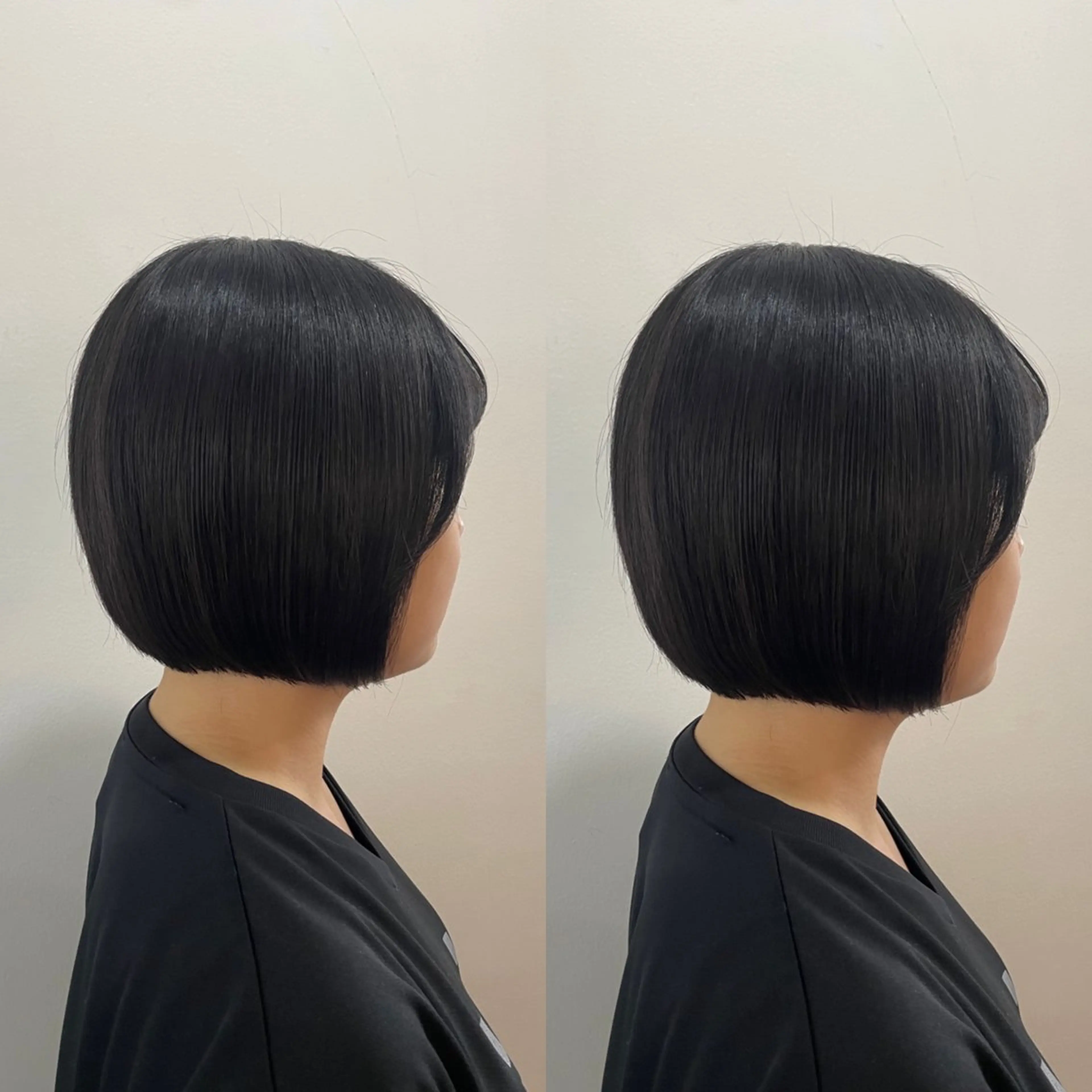 ショート ボブ 顔周りカット 小顔カット mopa所属・mopa_kaede 暖色カラー/ロングのヘアスタイル