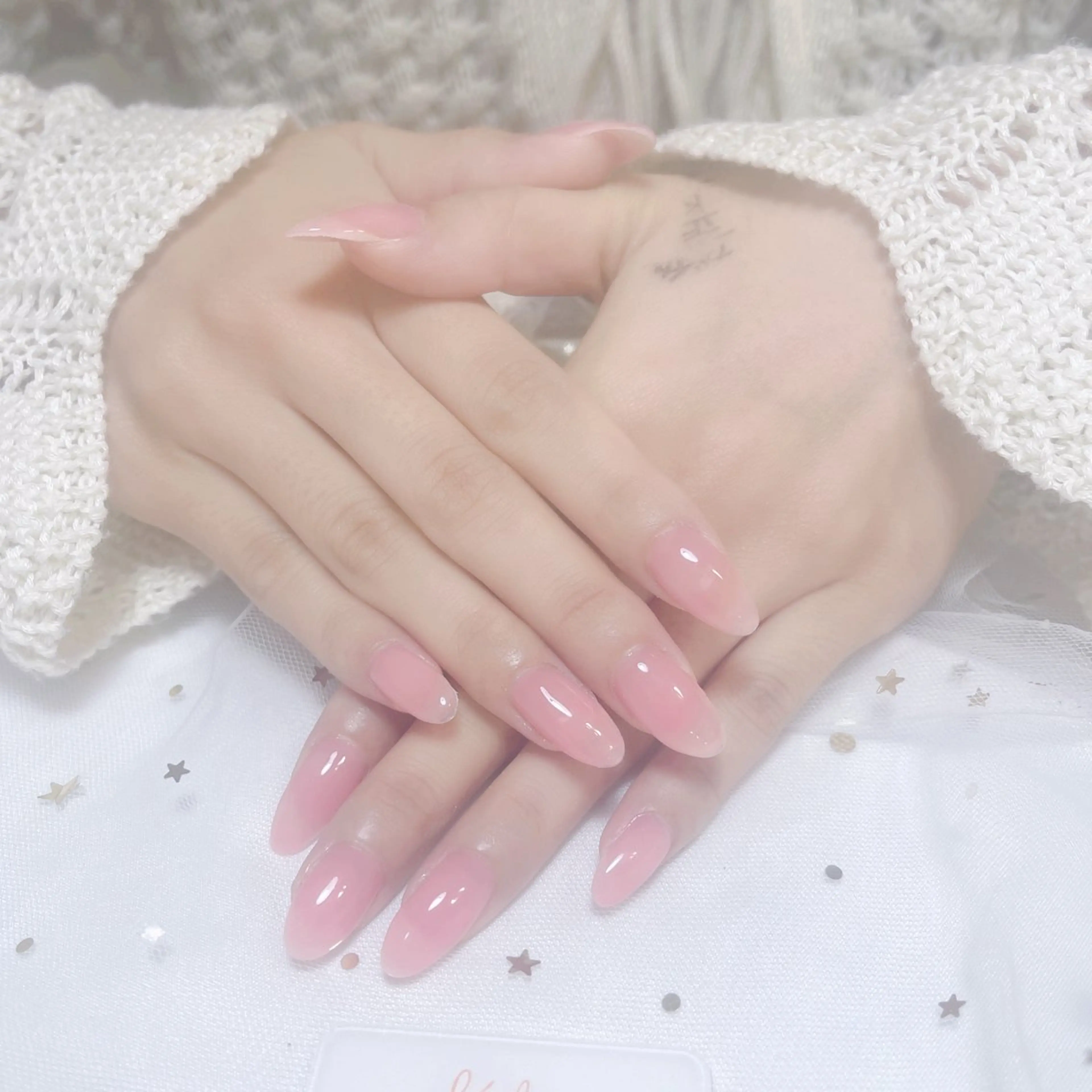 ネイル アートネイル フレンチネイル ジェルネイル グラデーション 韓国ネイル 村中 ハナのネイルデザイン