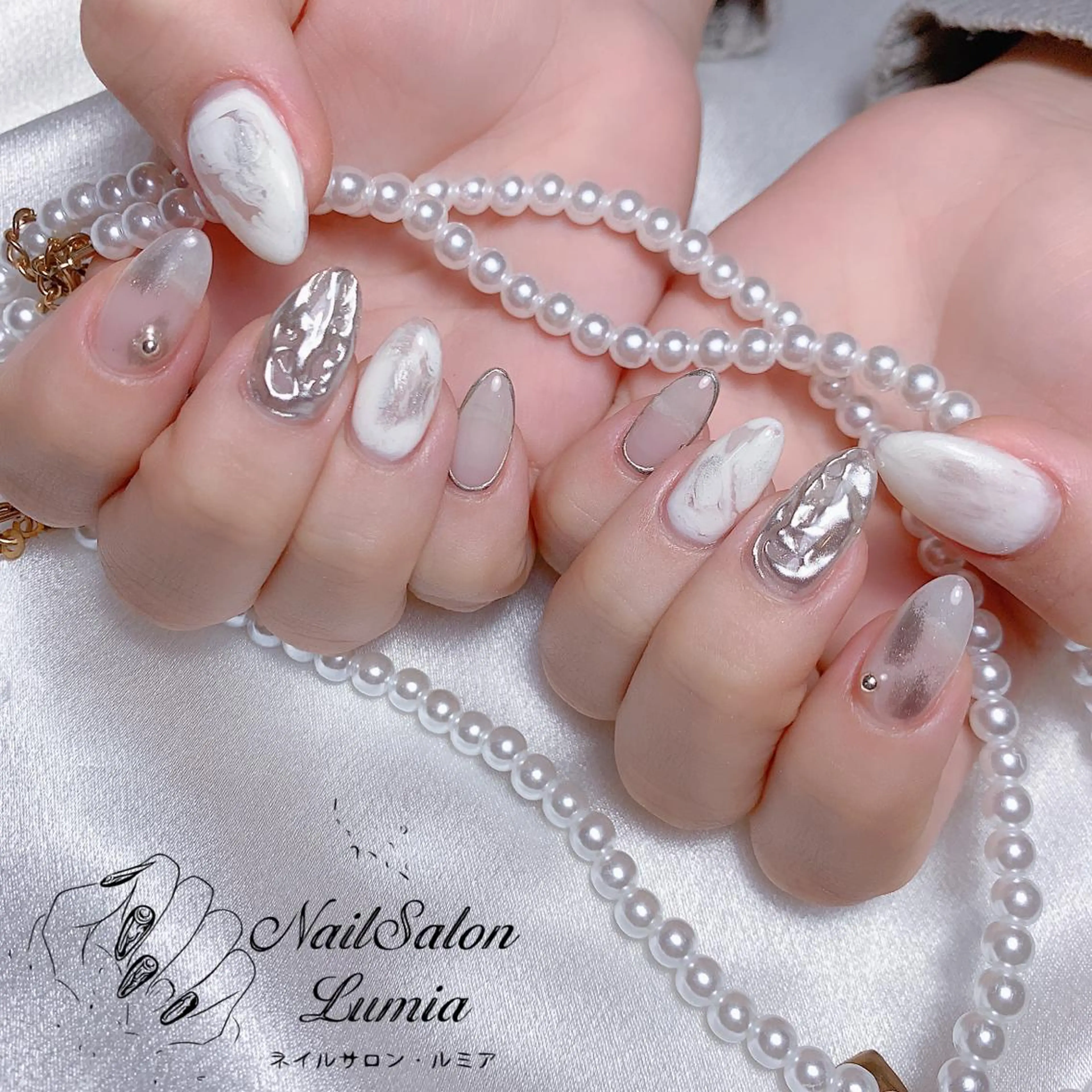 ネイル ハンドネイル ネイルサロン ルミア Lumia 店長のネイルデザイン