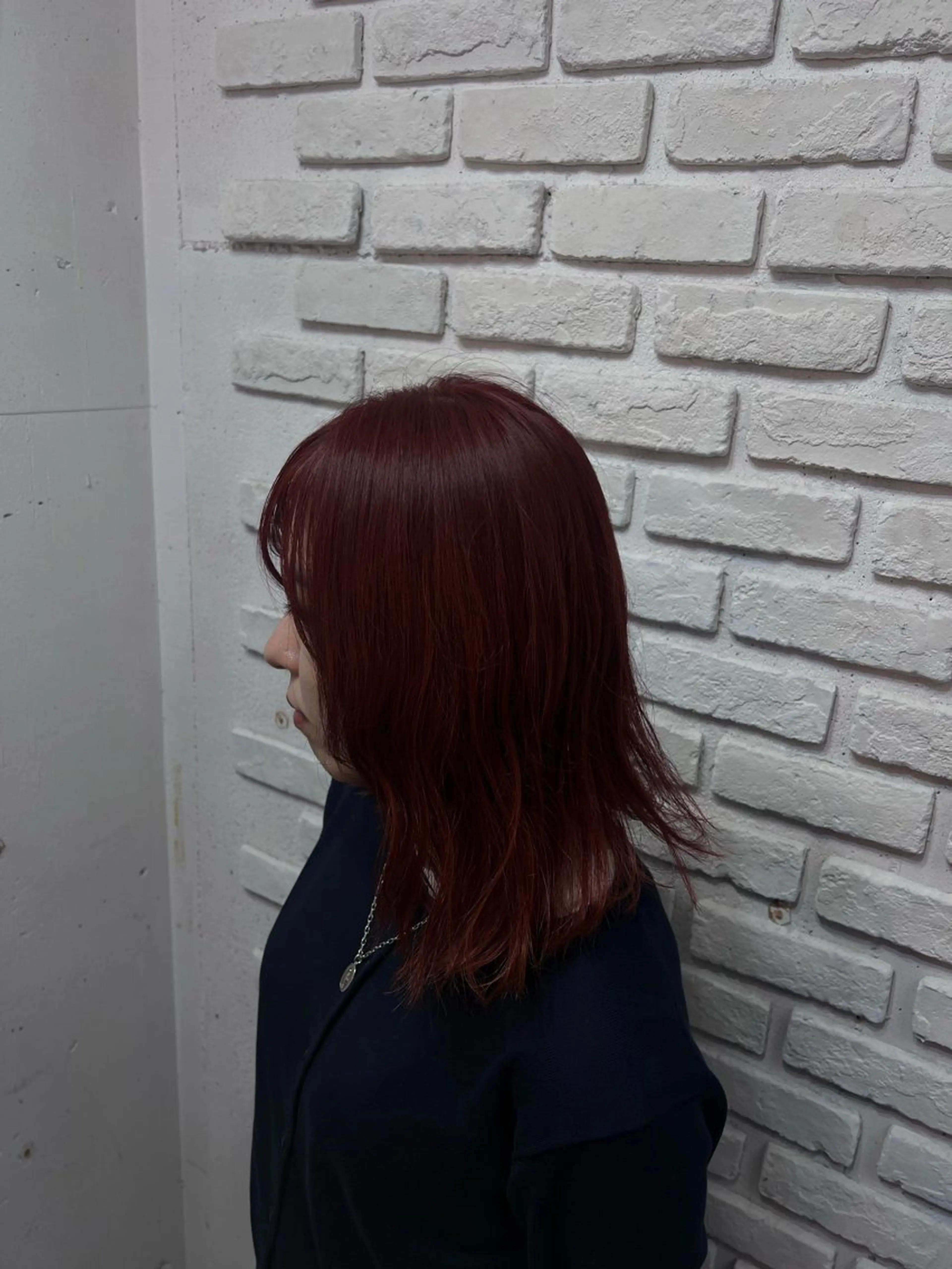 セミロング マッシュショート 船木のヘアスタイル