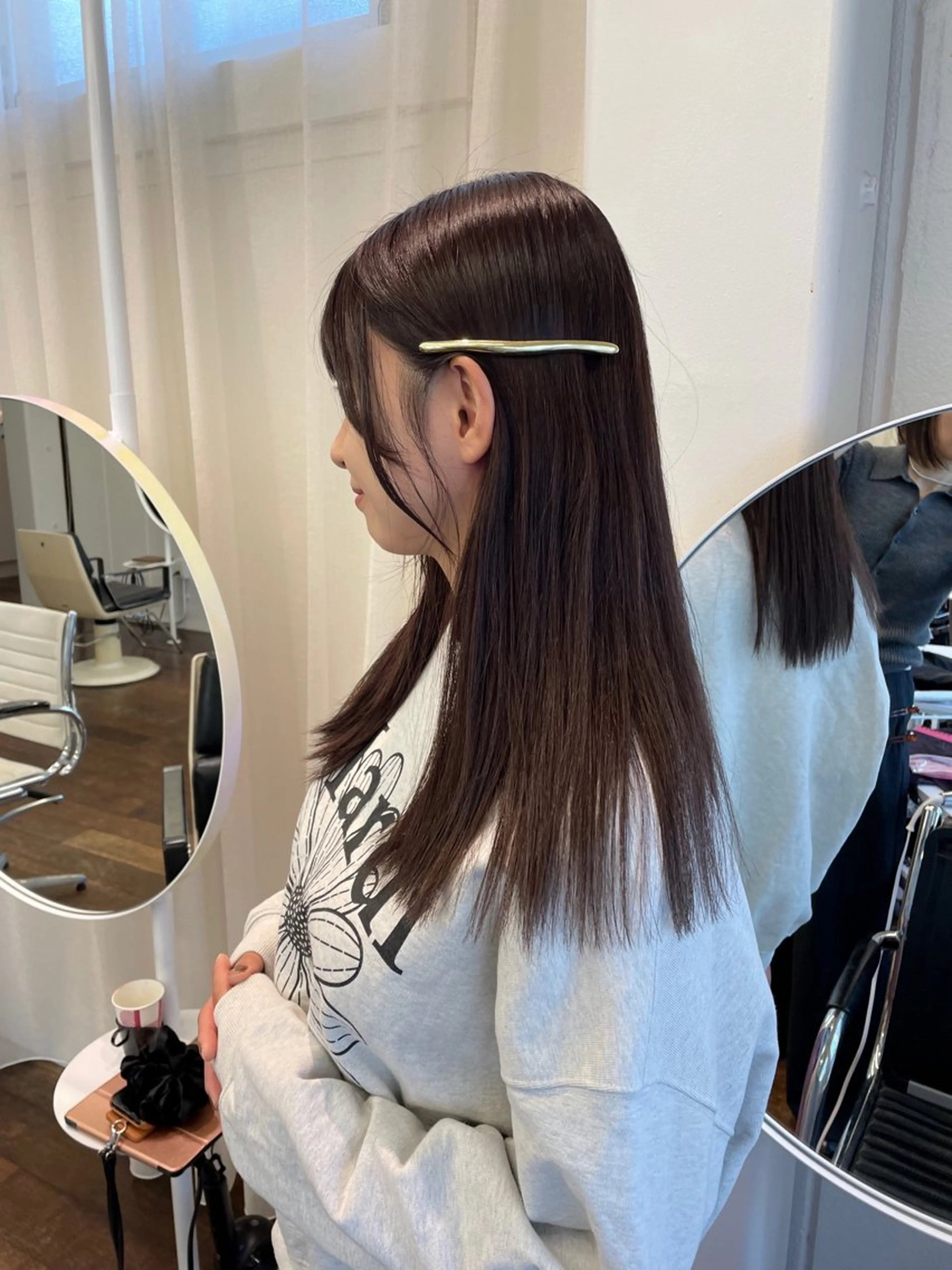 ロング カラー トリートメント トリートメント レイヤーカット🎀 kanaのヘアスタイル