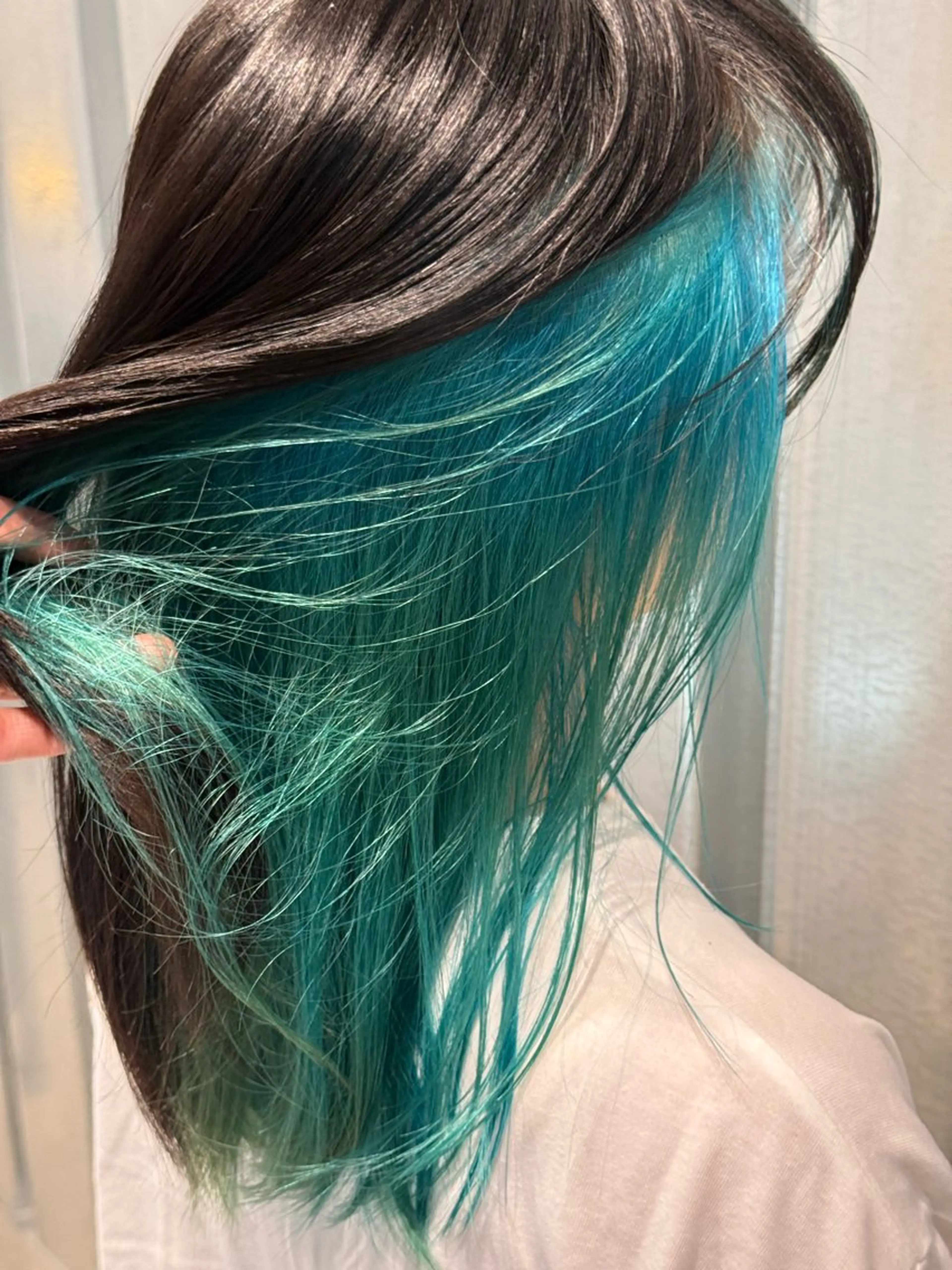 ミディアム カラー ブルーカラー カット ヘアカラー MAISON des M.SLASH所属・韓国風レイヤー/ 艶カラー竹内貫のヘアスタイル