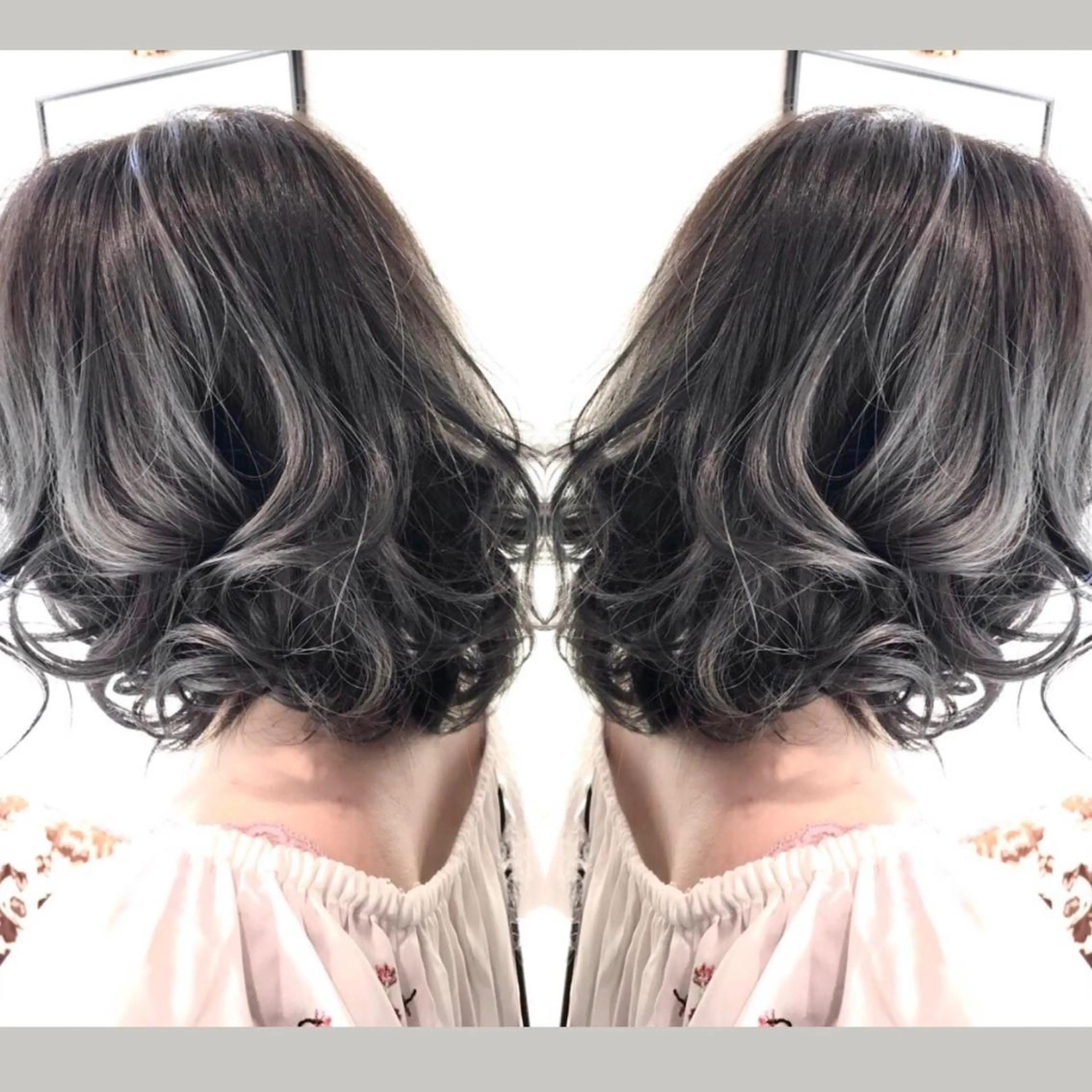 ミディアム カラー アッシュ ブリーチ Agu hair Ao 香取佐原店所属・蓑輪 ミノワのヘアスタイル