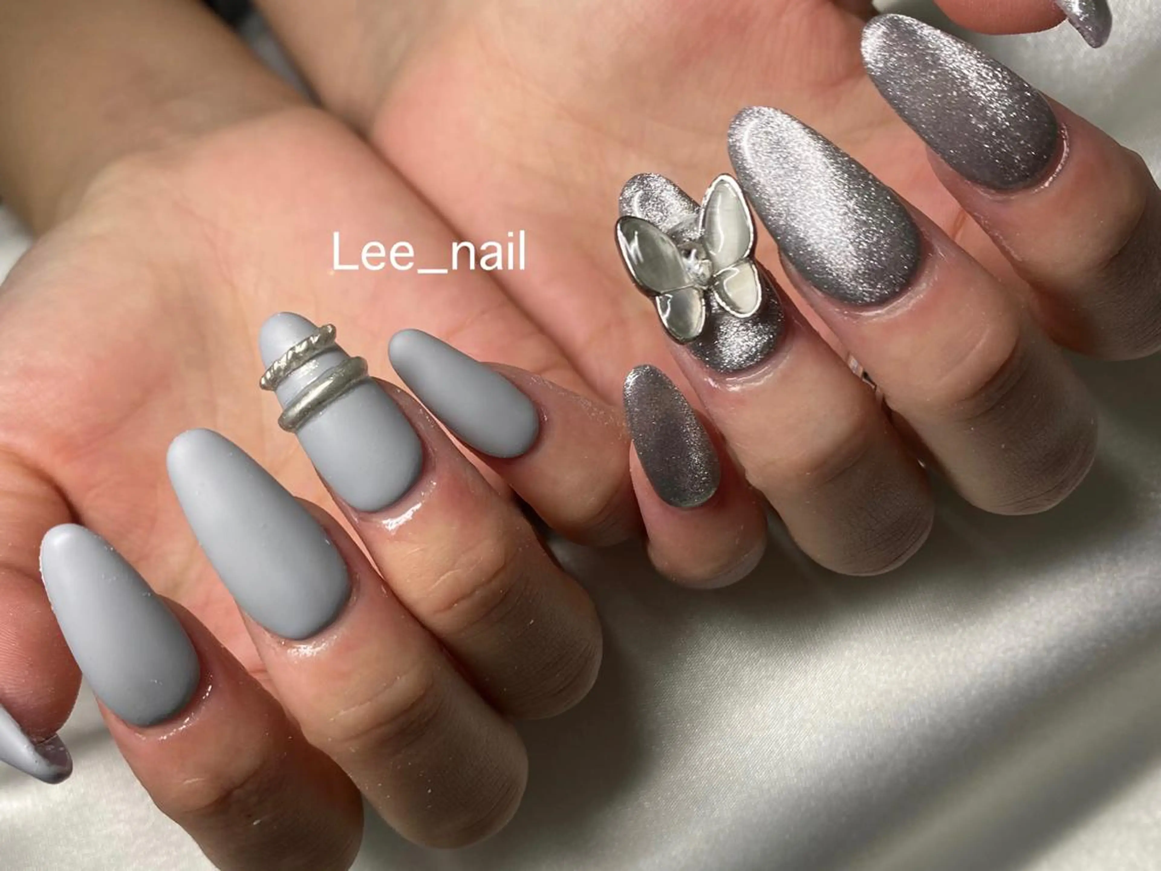 ネイル 長さ出し ロングネイル ハンドネイル Lee_ nailのネイルデザイン