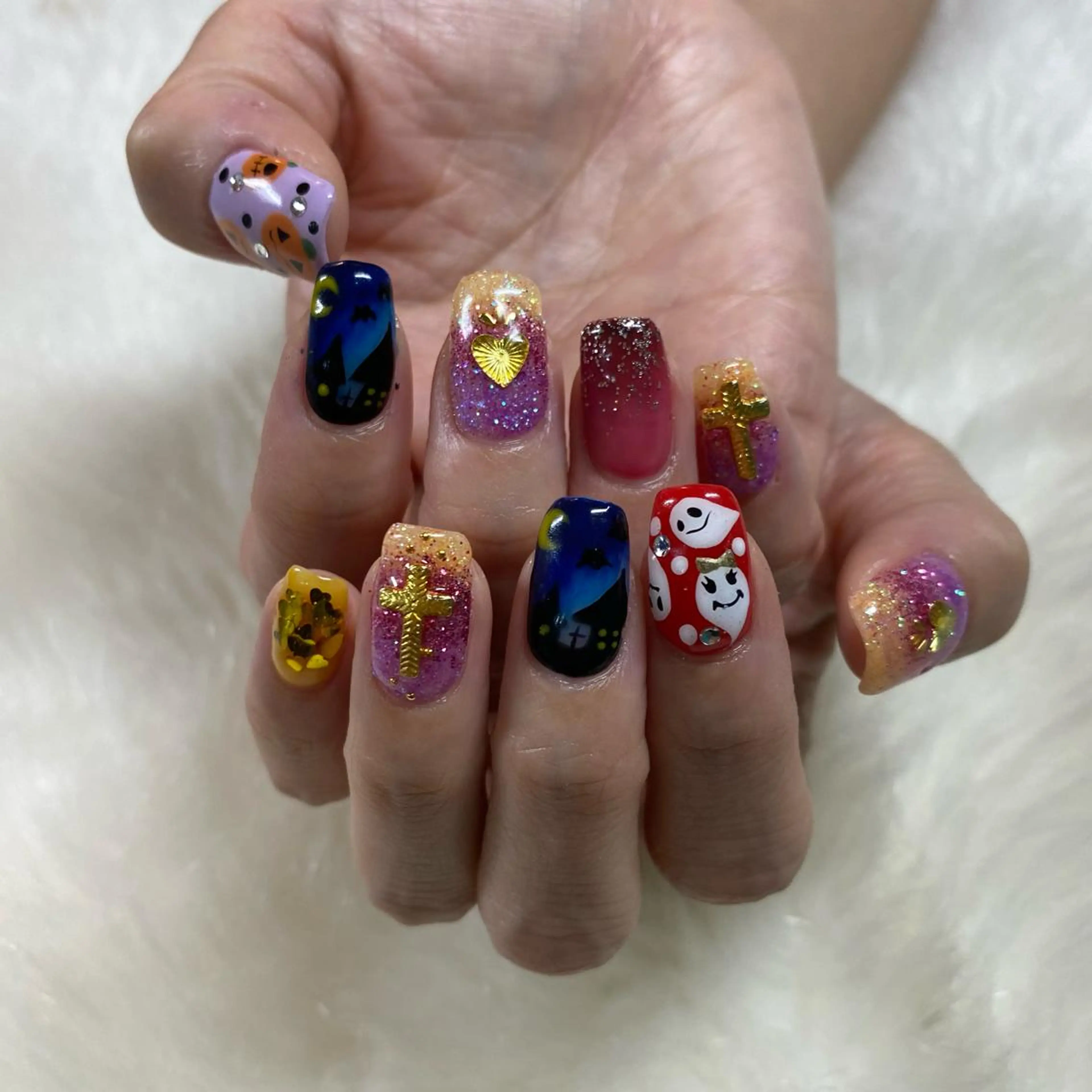 ネイル アートネイル ハンドネイル Amber21.所属・Nagahama Akariのネイルデザイン