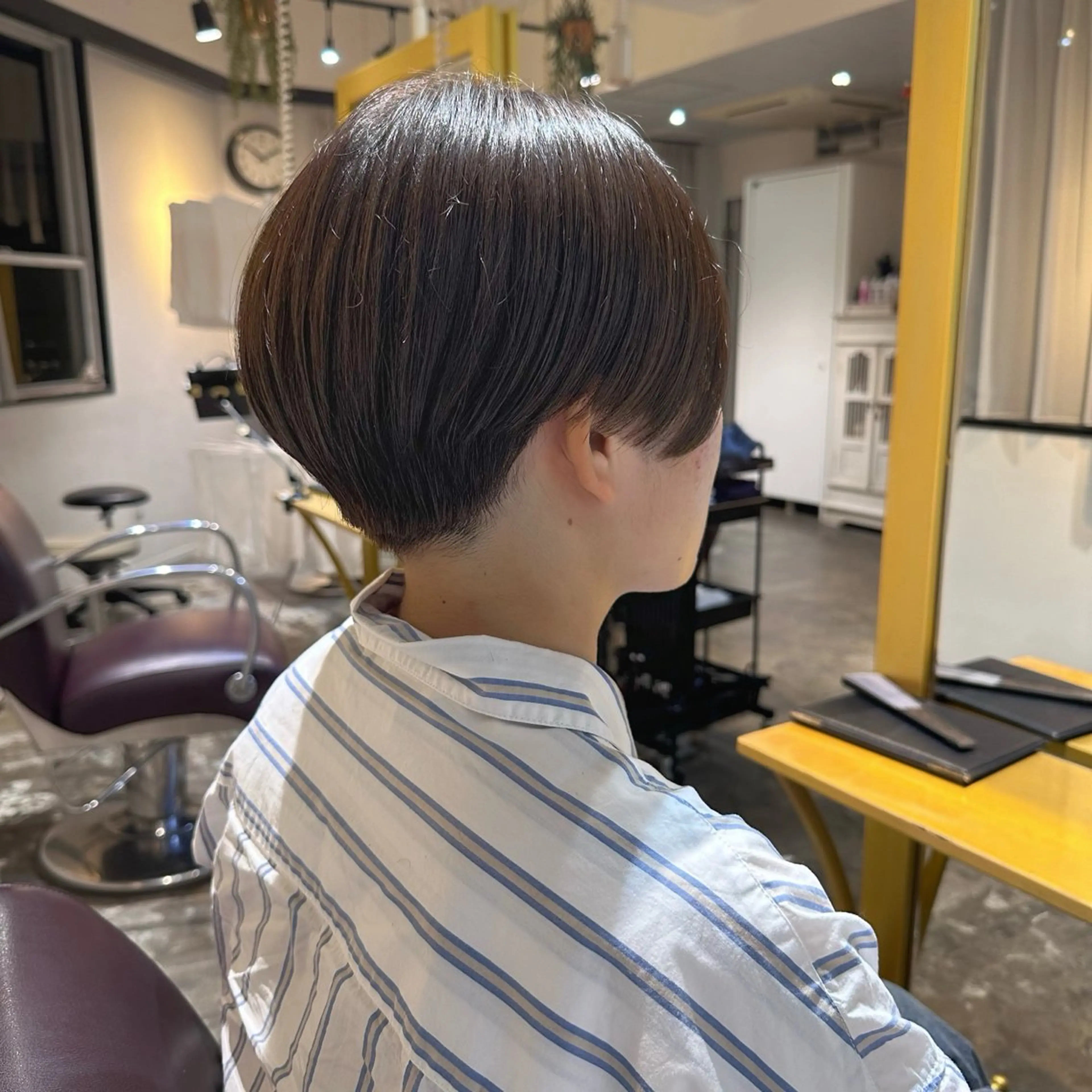 ショート ハンサムショート ショートヘア 艶感カラー/レイヤー 💖心斎橋/Sakiのヘアスタイル