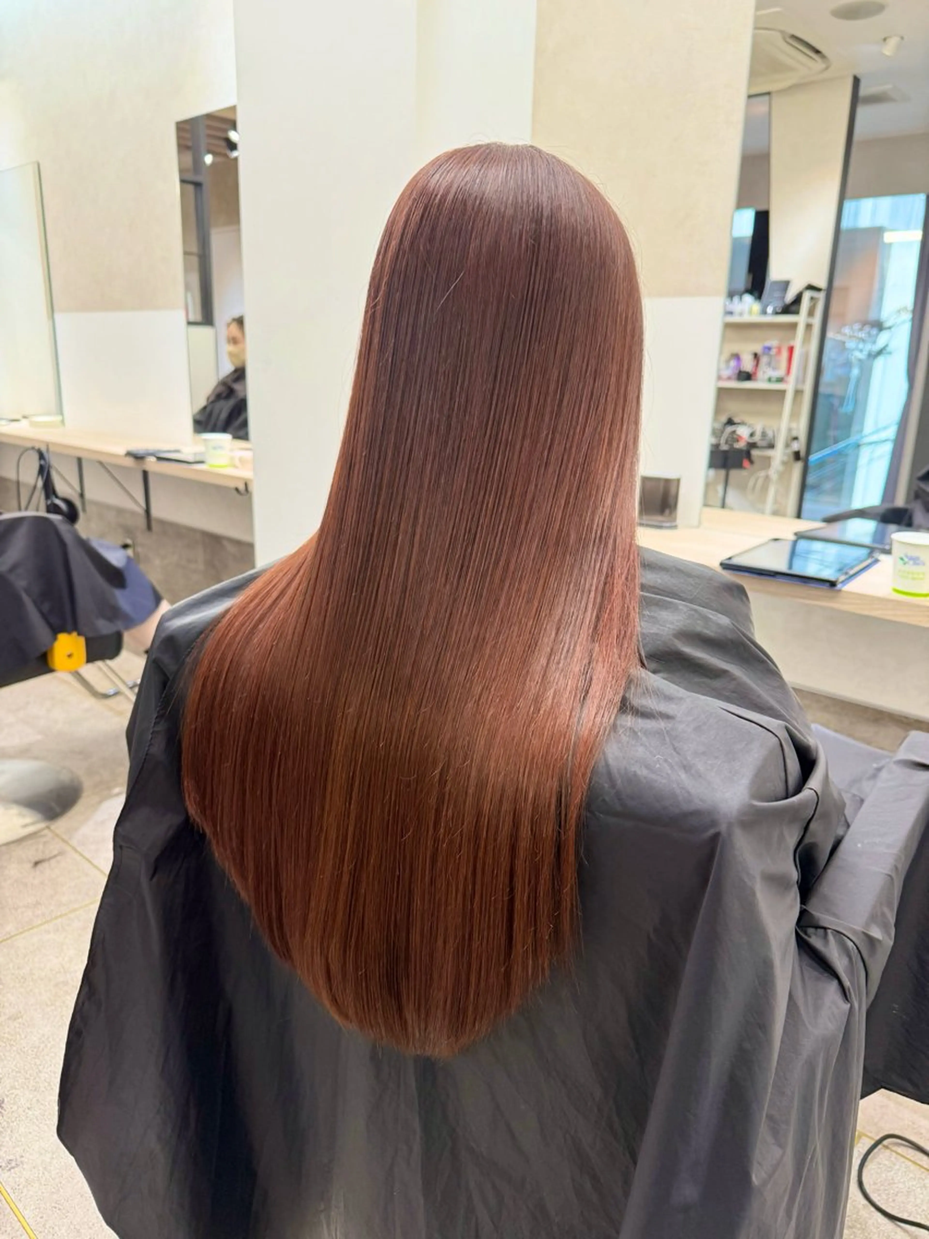 ロング 縮毛矯正 トリートメント GiseL 博多 ほのかのヘアスタイル