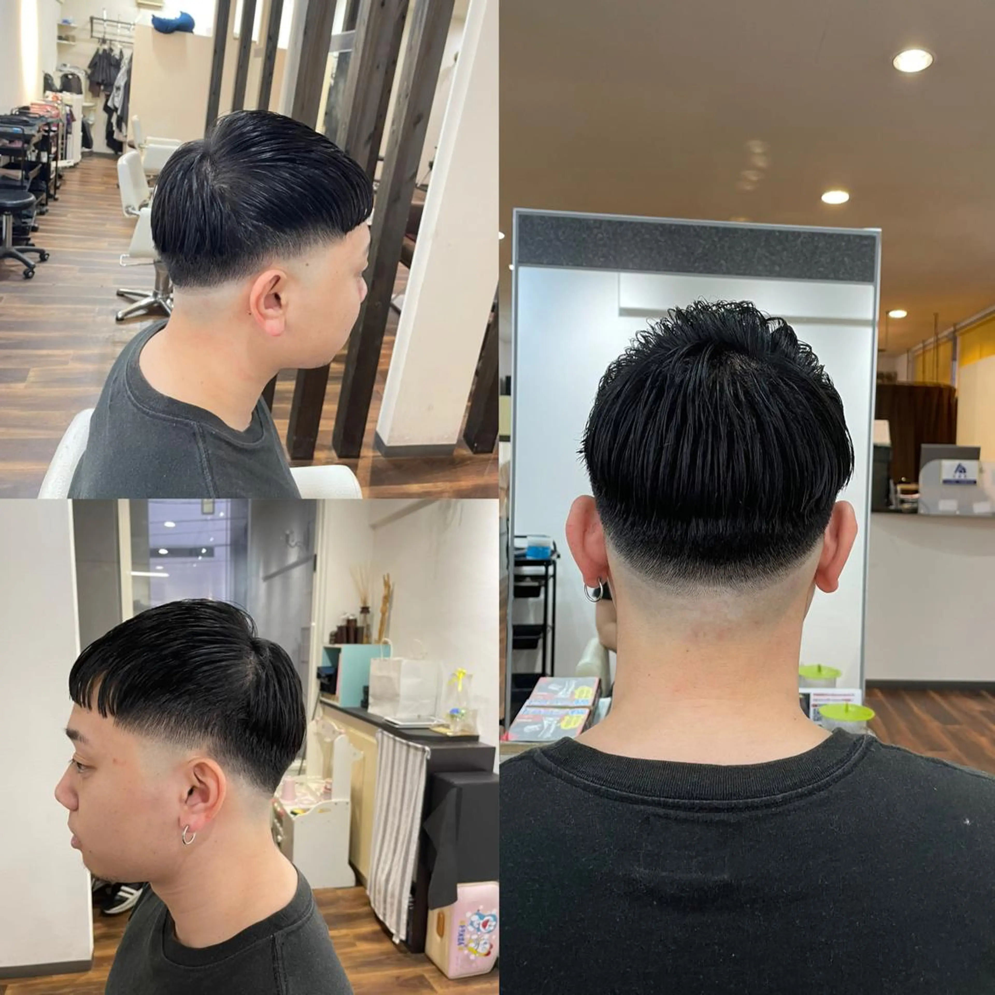 メンズ フェードカット スキンフェード Leggu所属・木田 智大のヘアスタイル