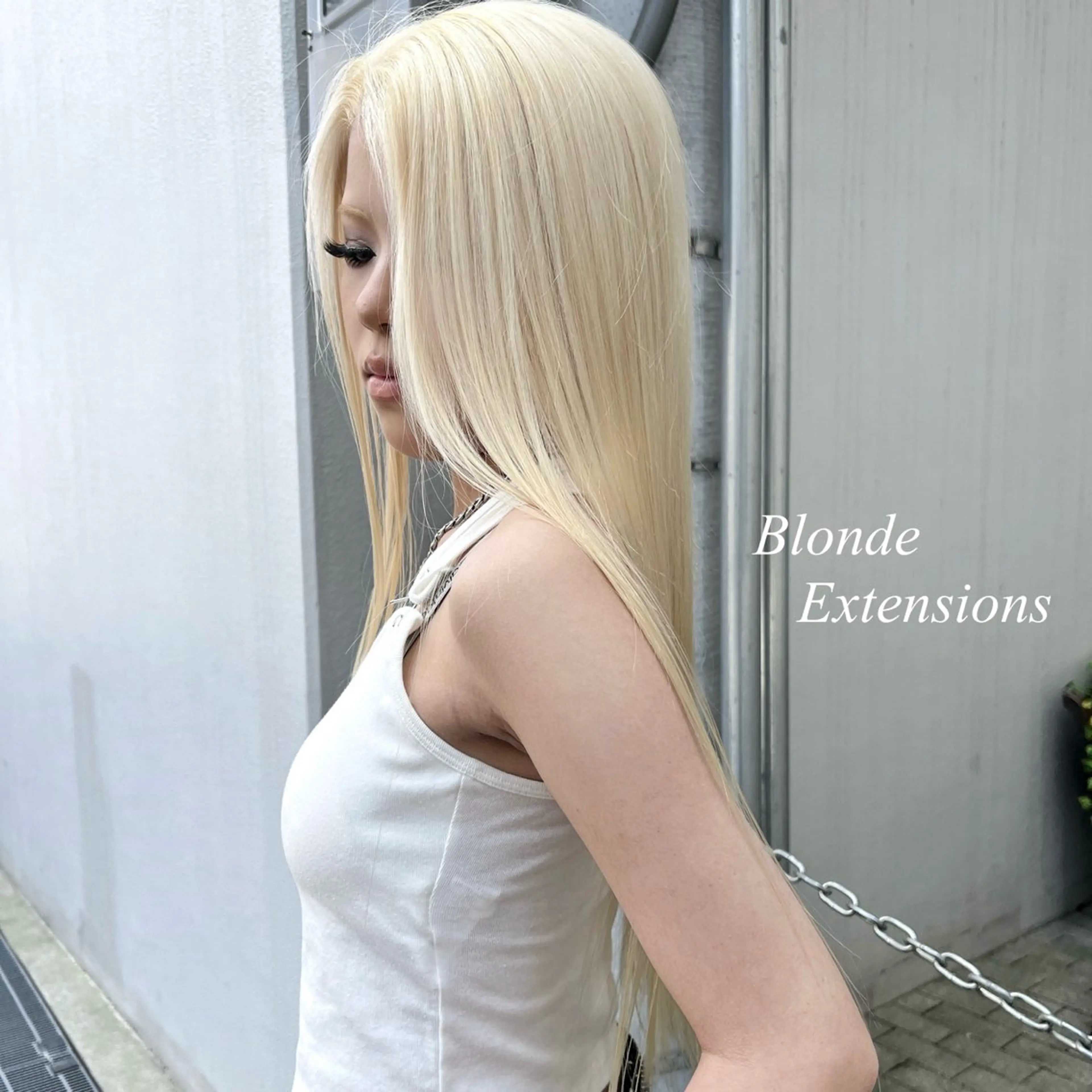 ロング カラー シールエクステ ハイトーンカラー エクステ ヘアカラー エクステ シールエクステ特化 ハイトーン、NANAのヘアスタイル