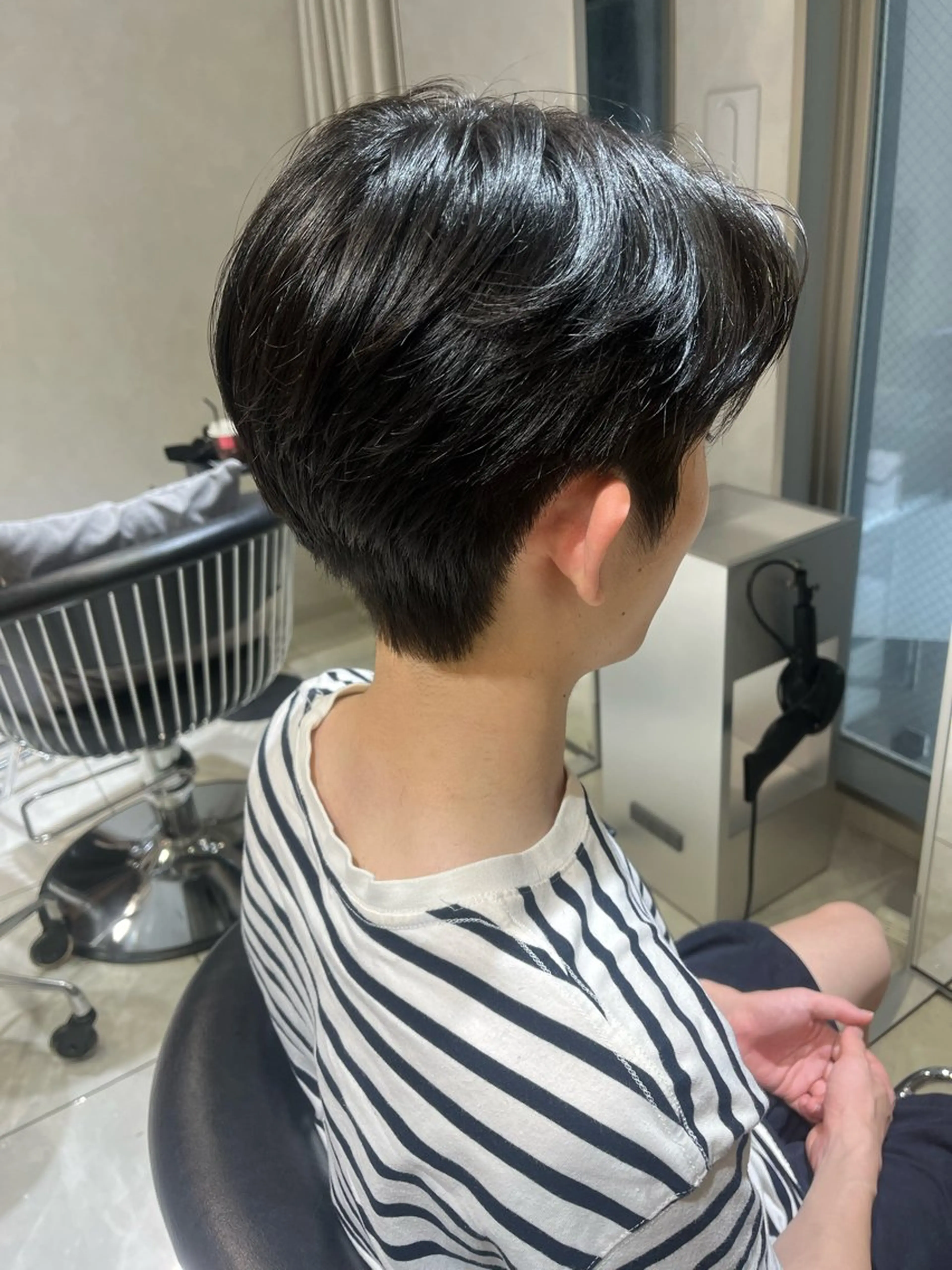 パーマ メンズ カット パーマ メンズセンターパート 池袋/wakanaのヘアスタイル