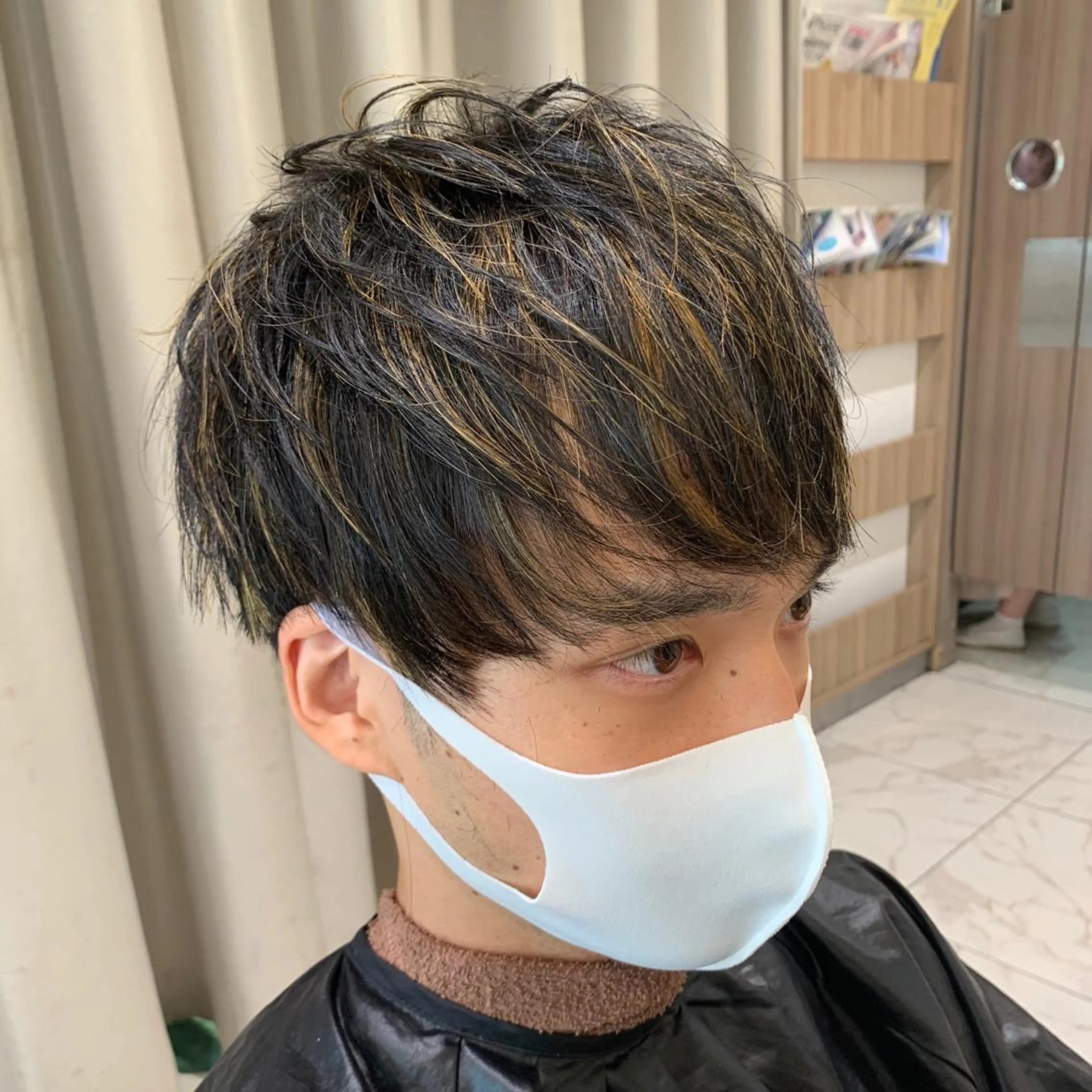 ショート カラー メンズ 【メンズ縮毛矯正】 田中秀斗のヘアスタイル