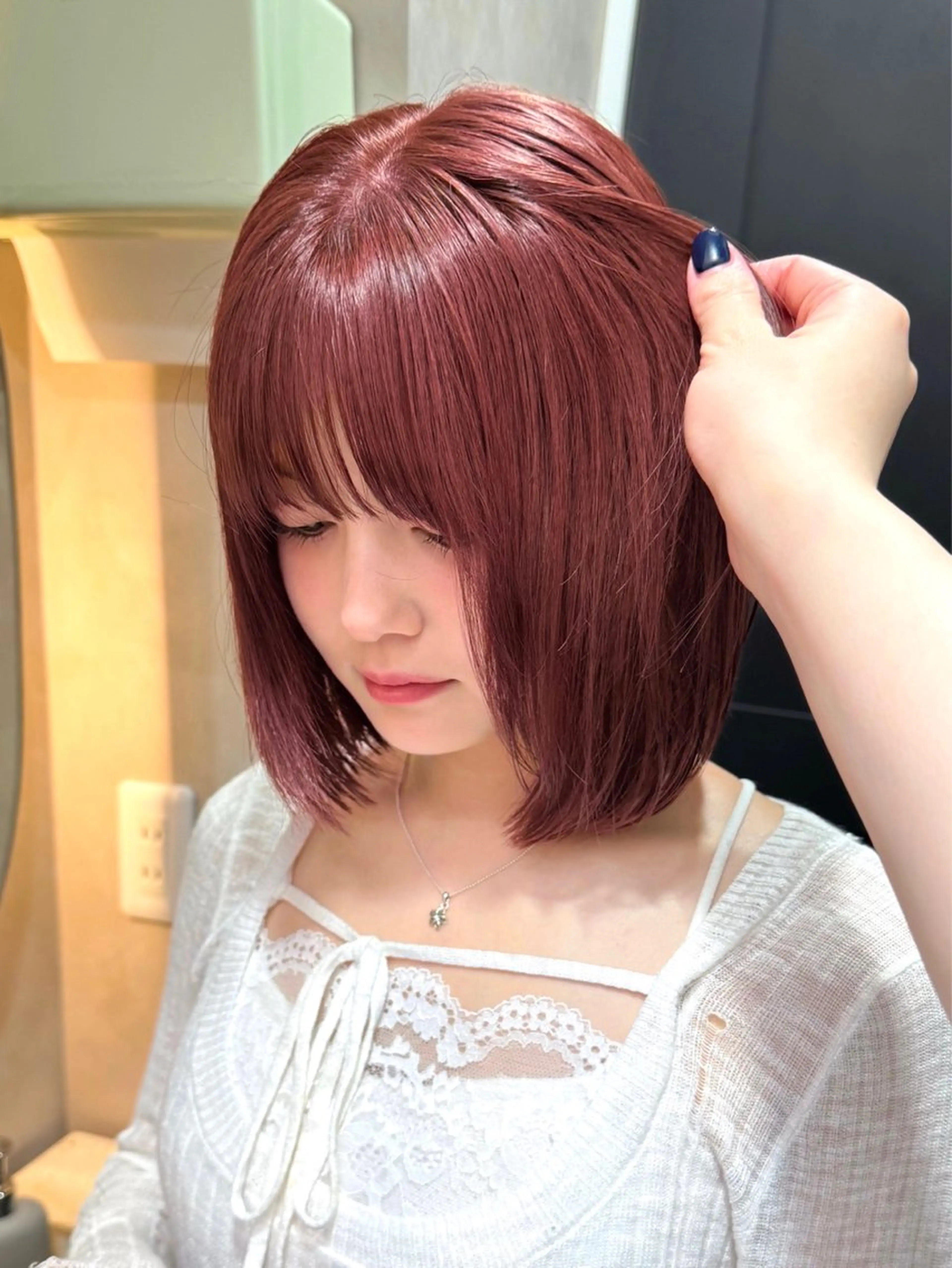 ショート カラー グレージュ/レイヤー /ボブ/moyu🎀のヘアスタイル