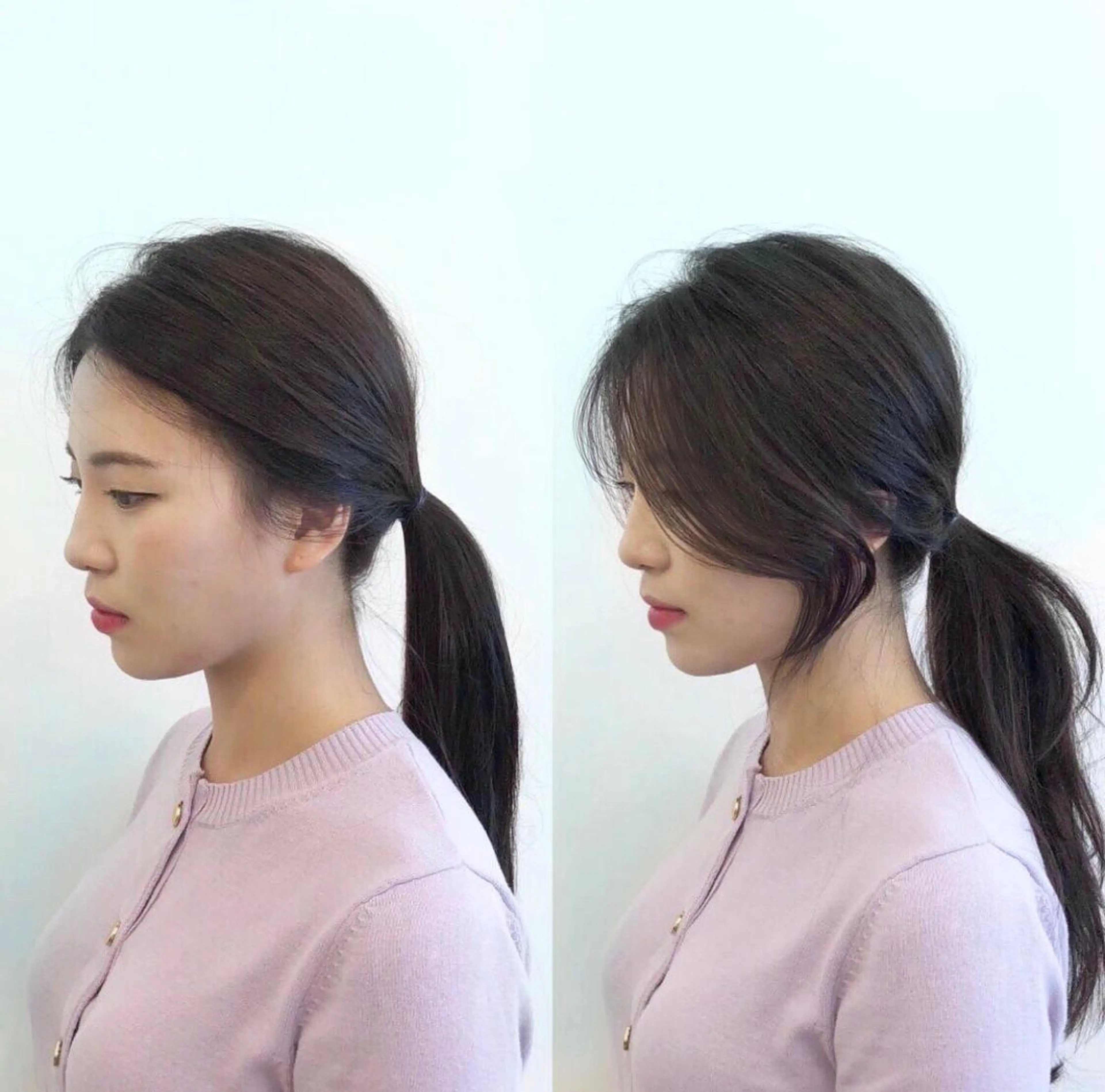 ロング カラー エギョモリ カット トリートメント 韓国ヘア/レイヤー カット SAKURAのヘアスタイル