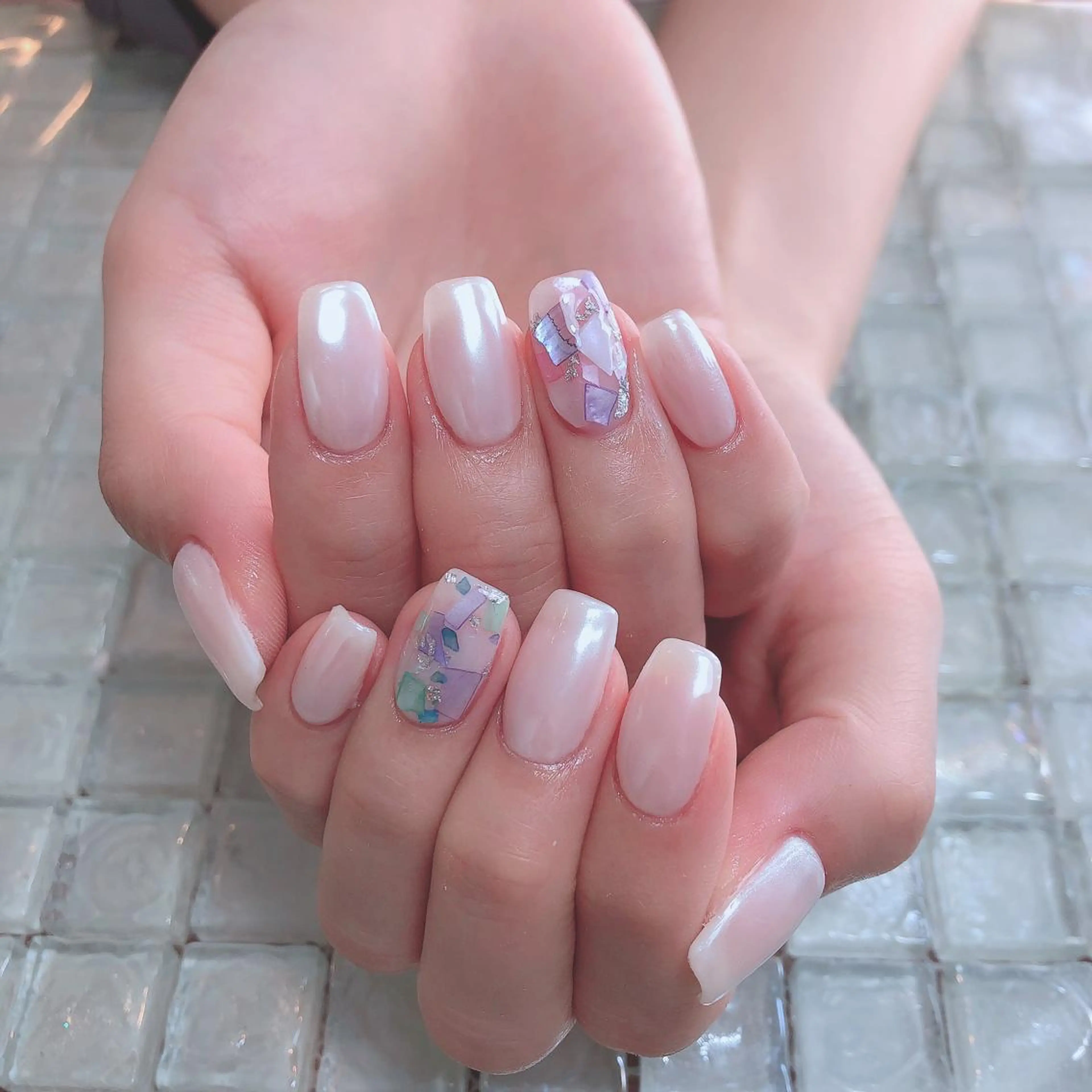 ネイル ミラーネイル ハンドネイル 工藤 理恵のネイルデザイン