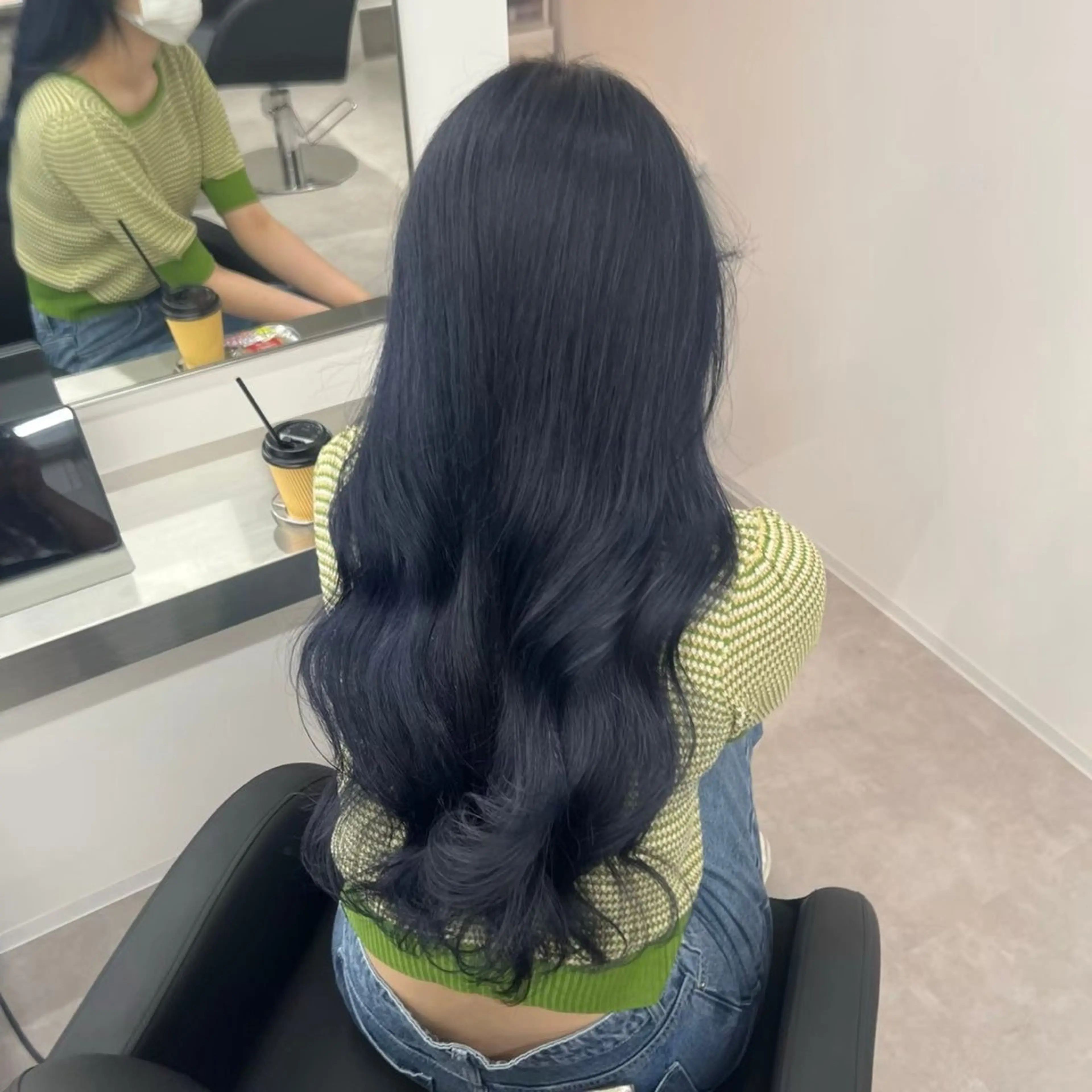 ロング カット エクステ 似合わせカラー/ ブリーチ🤩店長レンのヘアスタイル