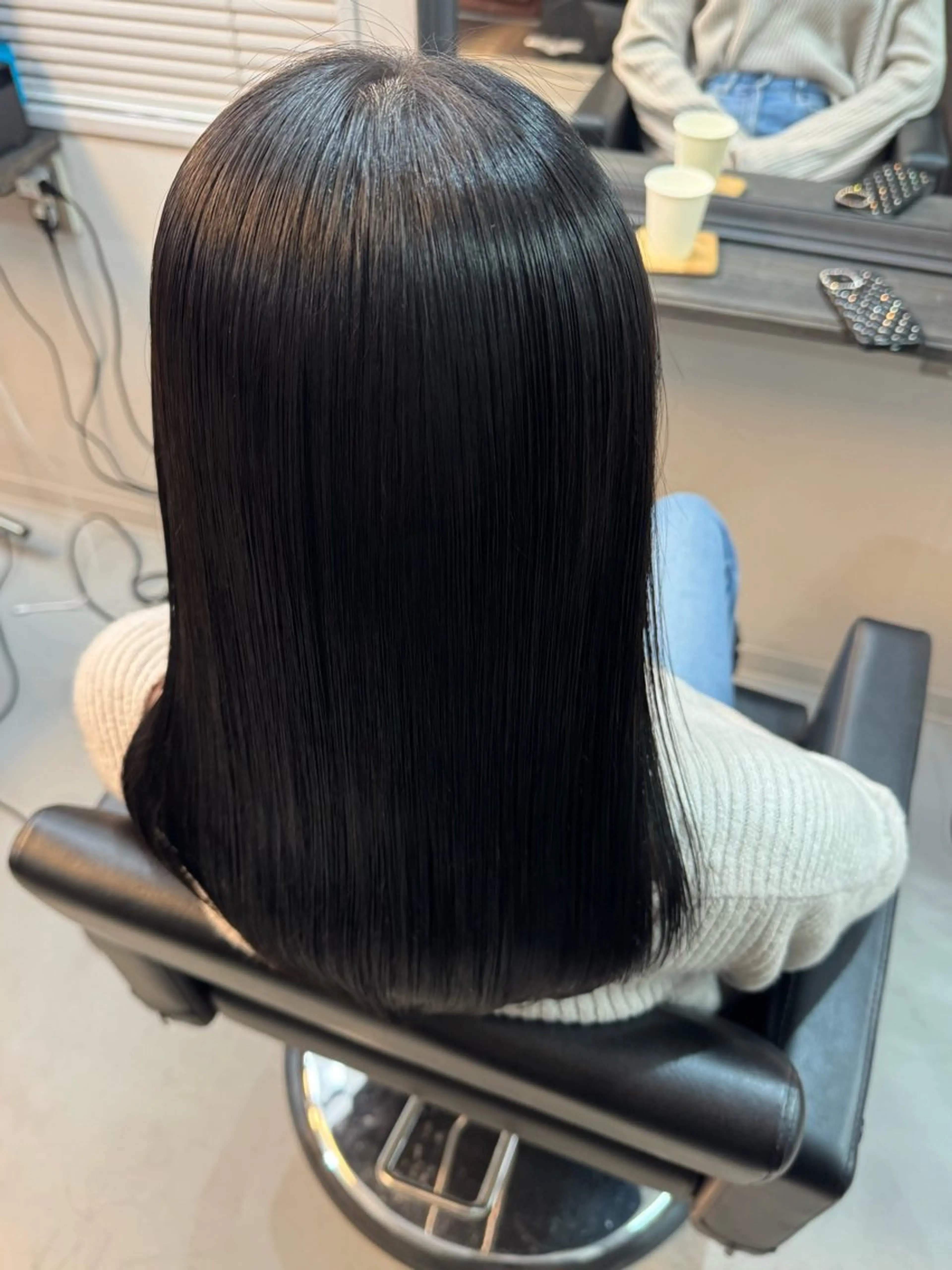 セミロング カラー カット ヘアカラー 縮毛矯正 XYZ新宿所属・縮毛矯正/韓国 /店長/KANATOのヘアスタイル