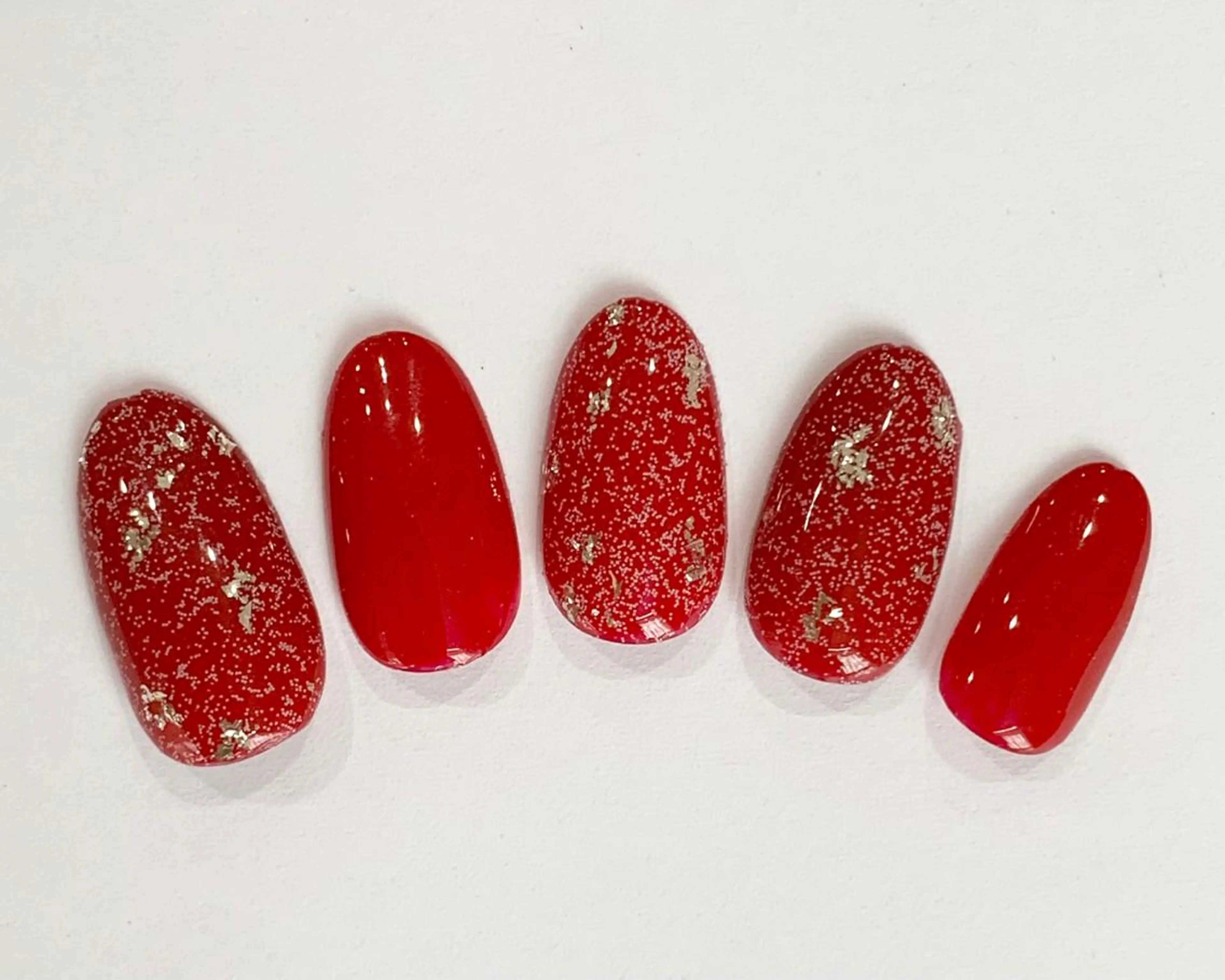 ネイル ラメ(グリッター) ホワイト 西院eye fallonのマツエク・マツパデザイン