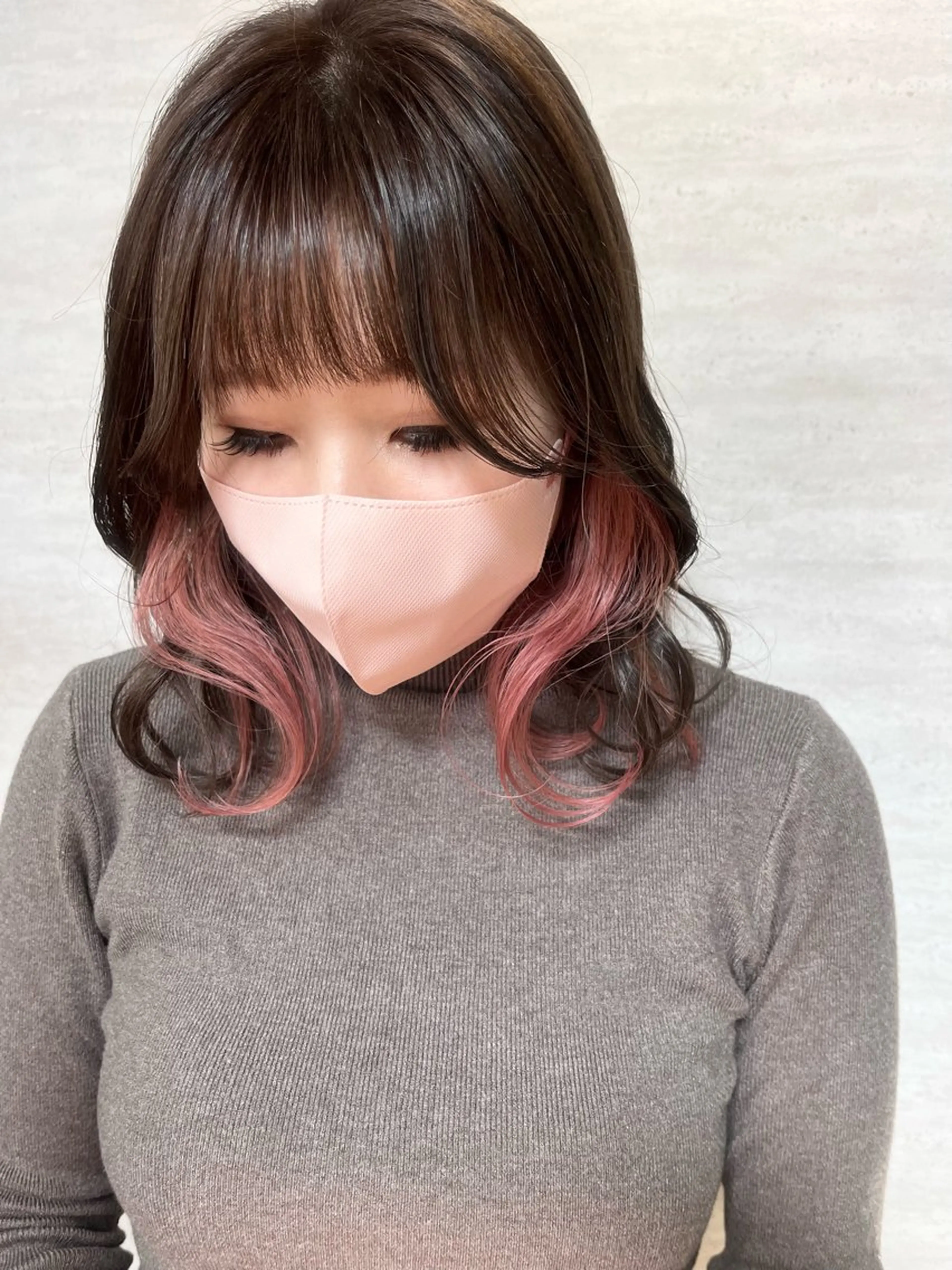 ミディアム カラー ヘアアレンジ 駅チカ【ali'i】 アリイ花崎友美☘のヘアスタイル