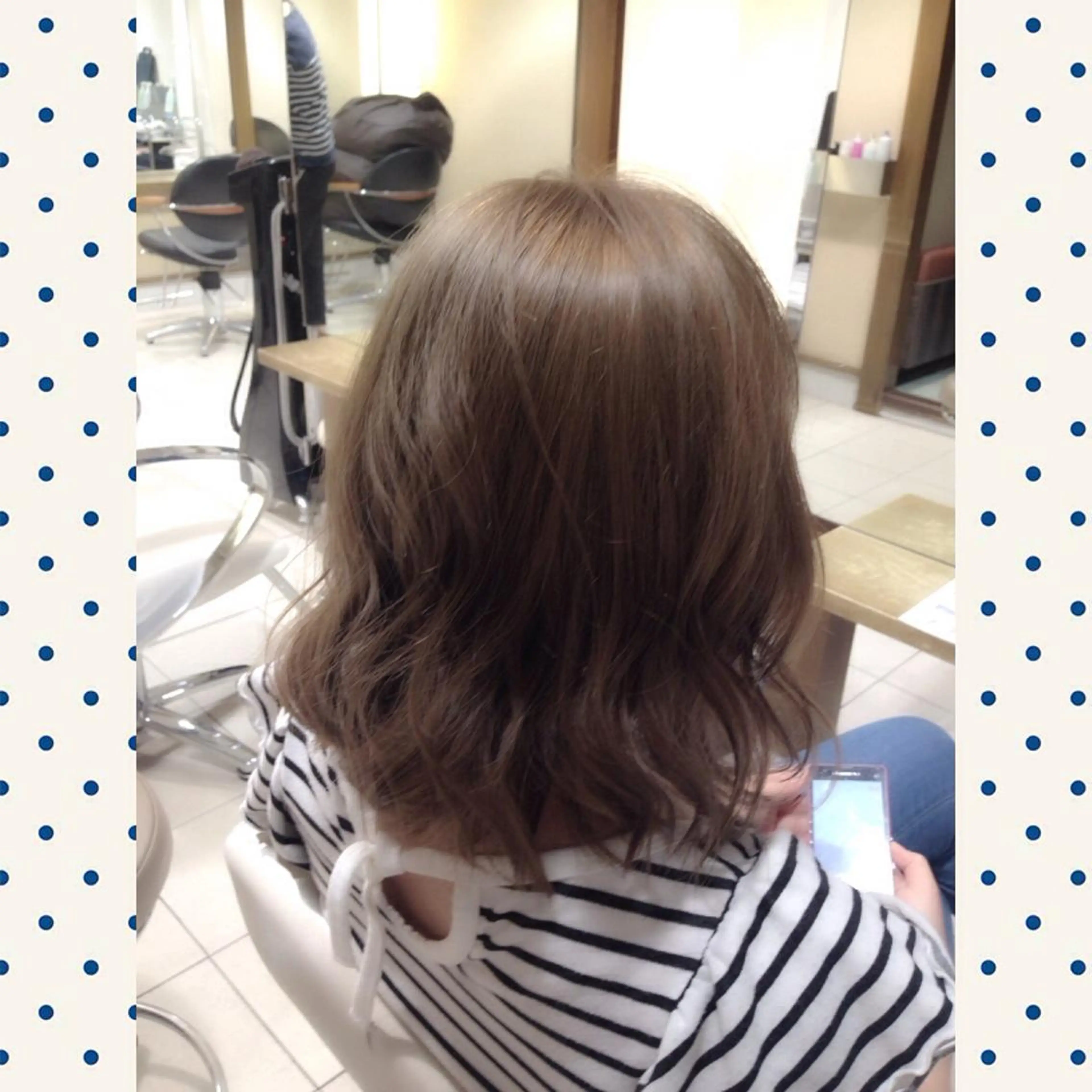 ショート ミディアム カラー ベージュカラー ダブルカラー ヌーディベージュ 片山 千晴のヘアスタイル