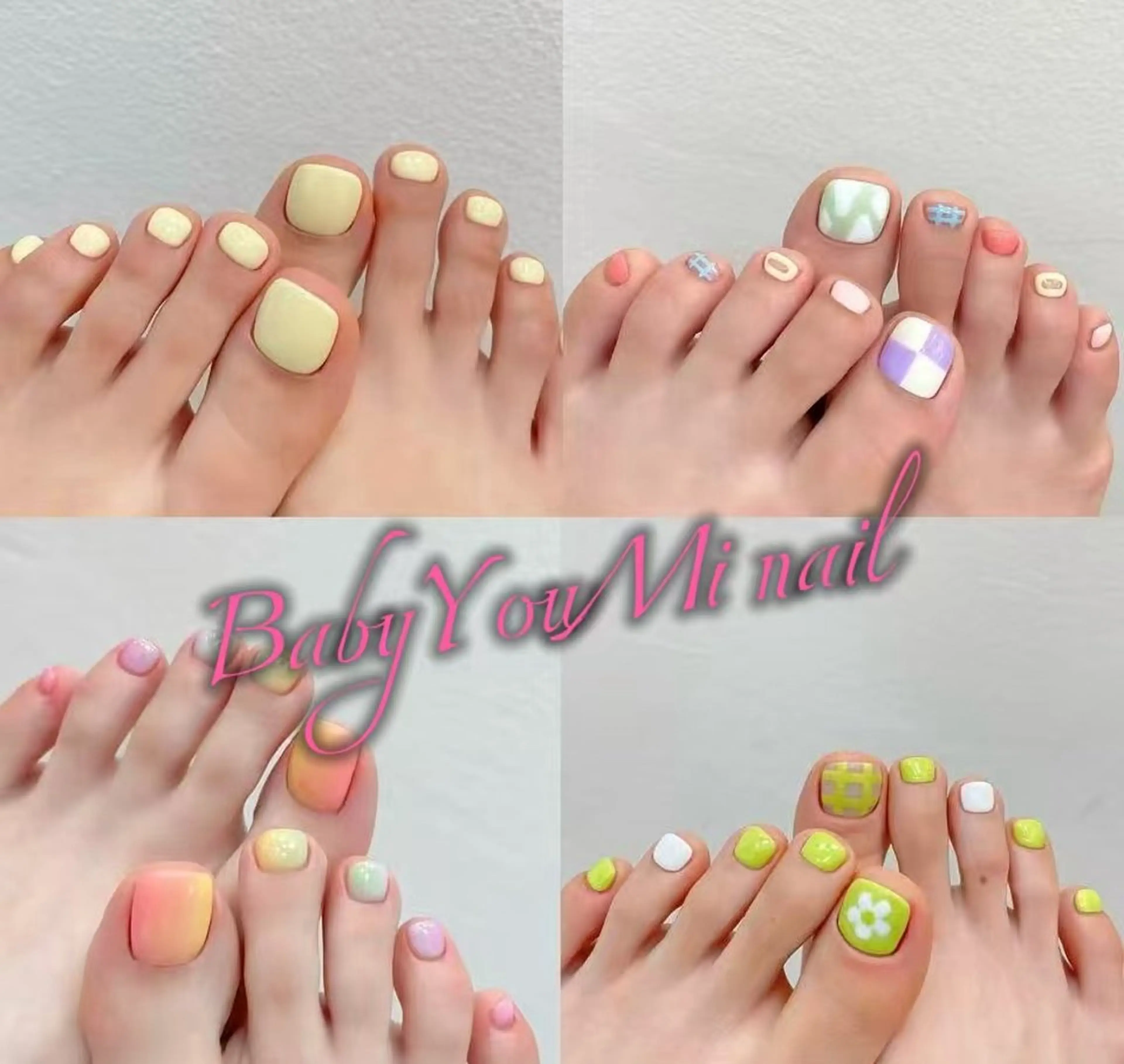 ネイル オーロラネイル 成人式 フットネイル フレンチネイル ジェルネイル フットネイル BabyYouMi nailのネイルデザイン
