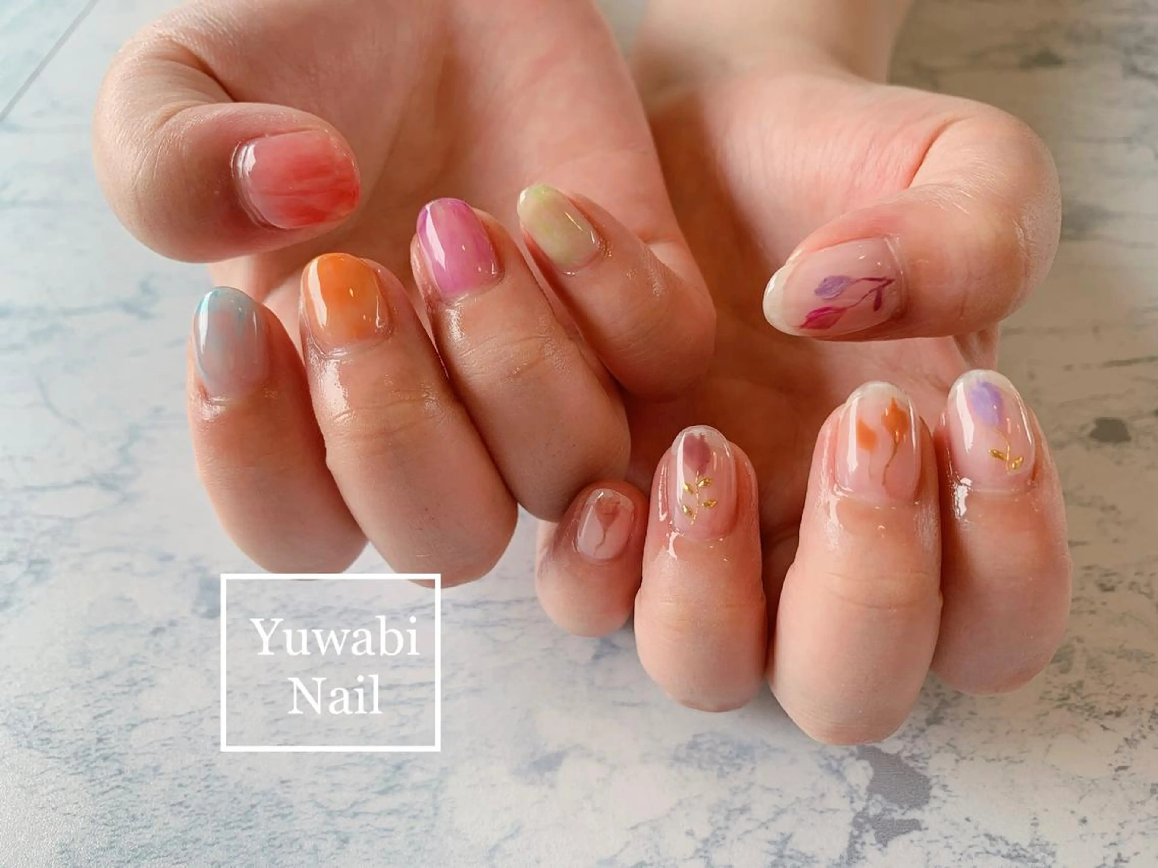 ネイル ハンドネイル フットネイル Yuwabi Nail所属・Mimore ミモア 水戸のネイルデザイン