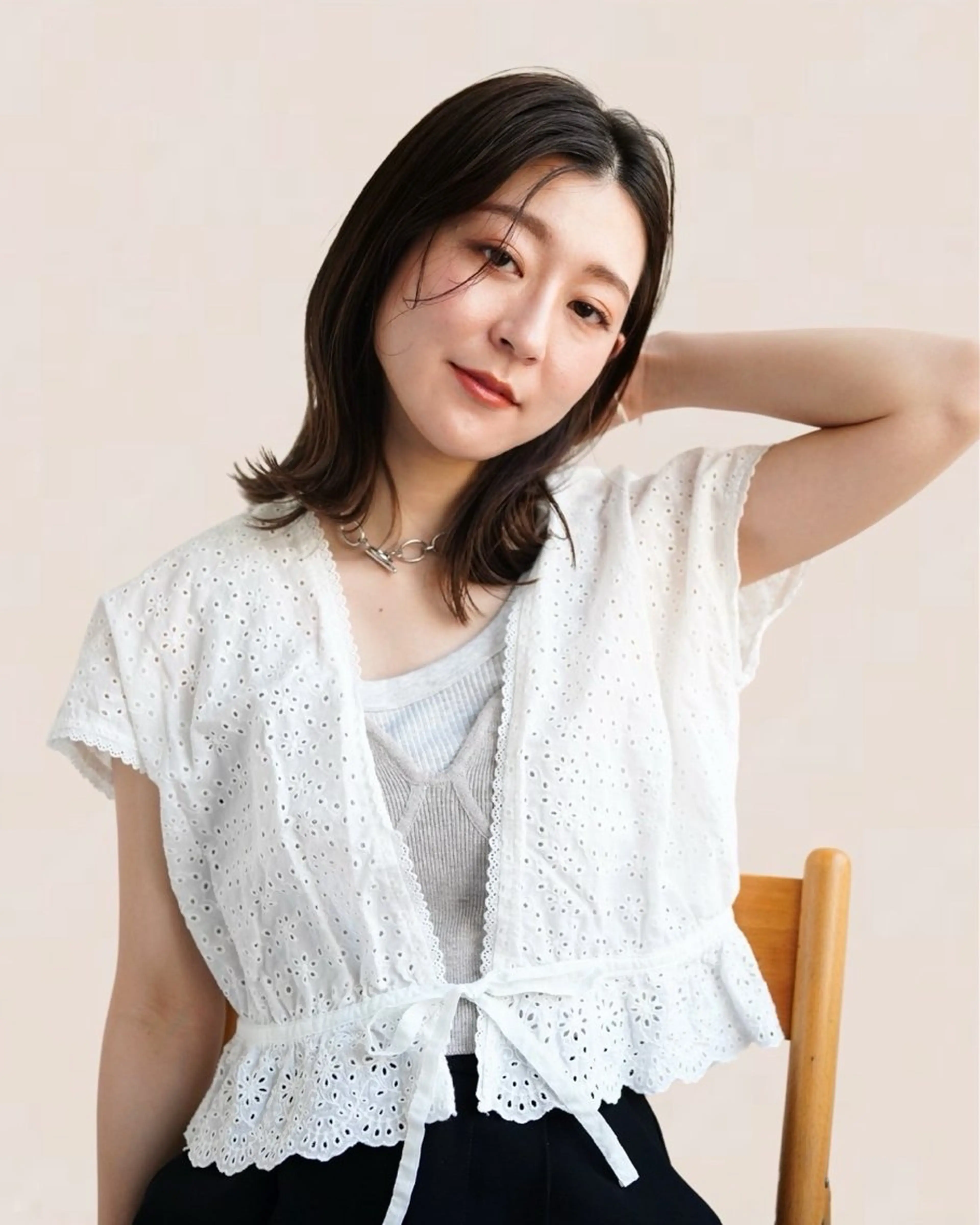 セミロング カラー 銀座⚜️【脱白髪染め 美髪矯正】トグチのヘアスタイル