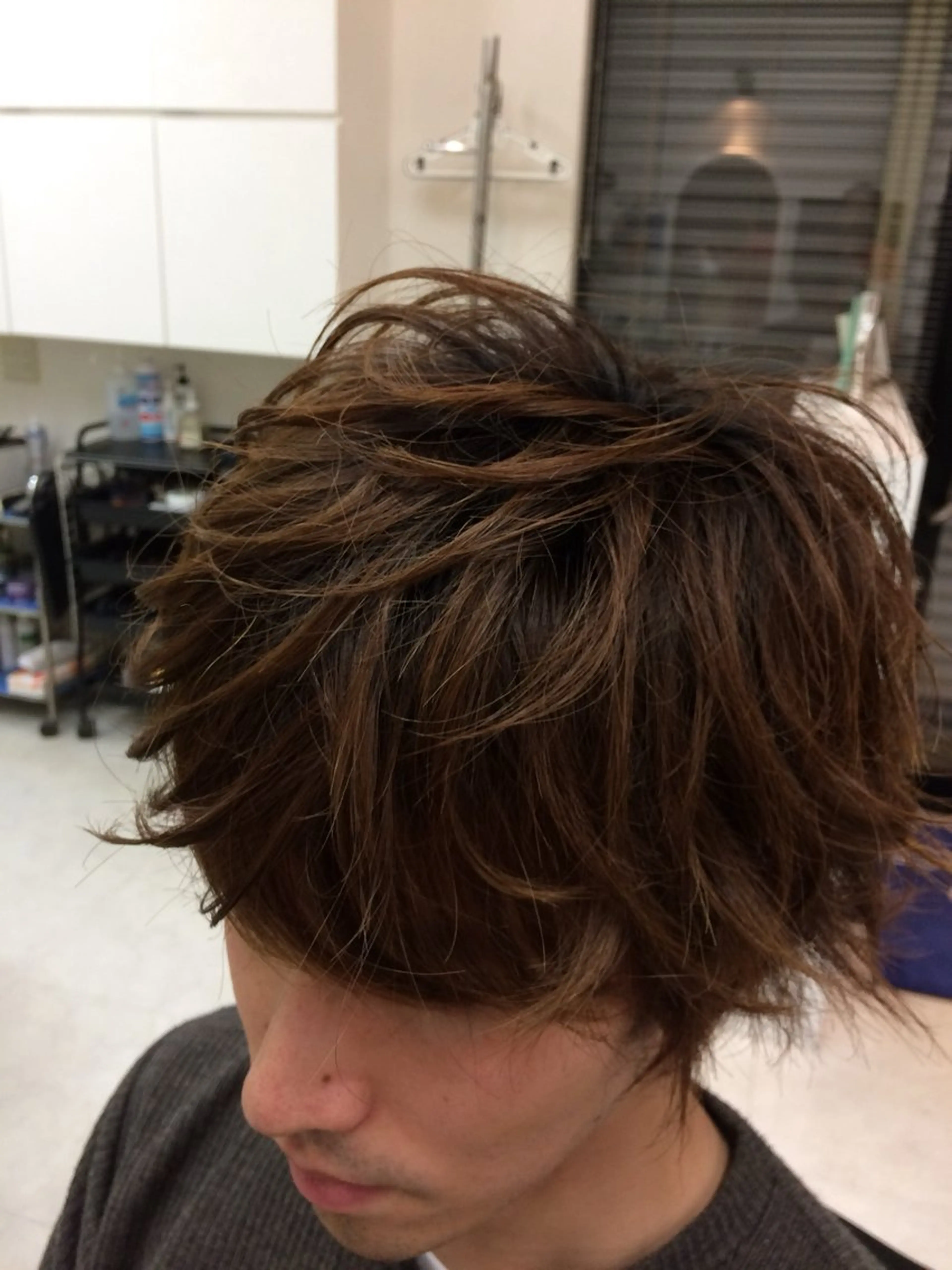 ロング パーマ メンズ メンズパーマ ニュアンスパーマ COIFFURE DOUX(コアフィールドゥ)所属・✂︎men's hair✂︎立石亮のヘアスタイル